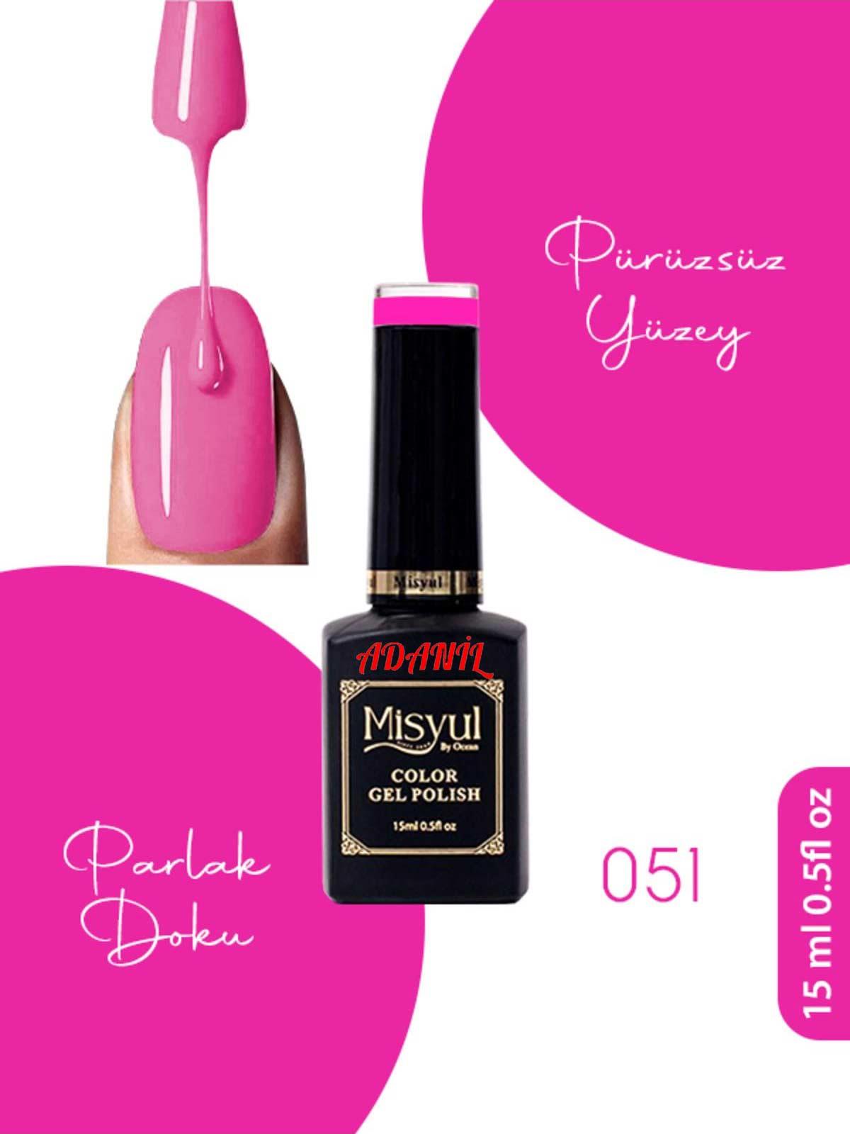 Adanil 15 ml Misyul Profesyonel Kalıcı Oje Mis-051 - ADANİL-MİSYUL-PRO-KALICI-OJE-MİS-051