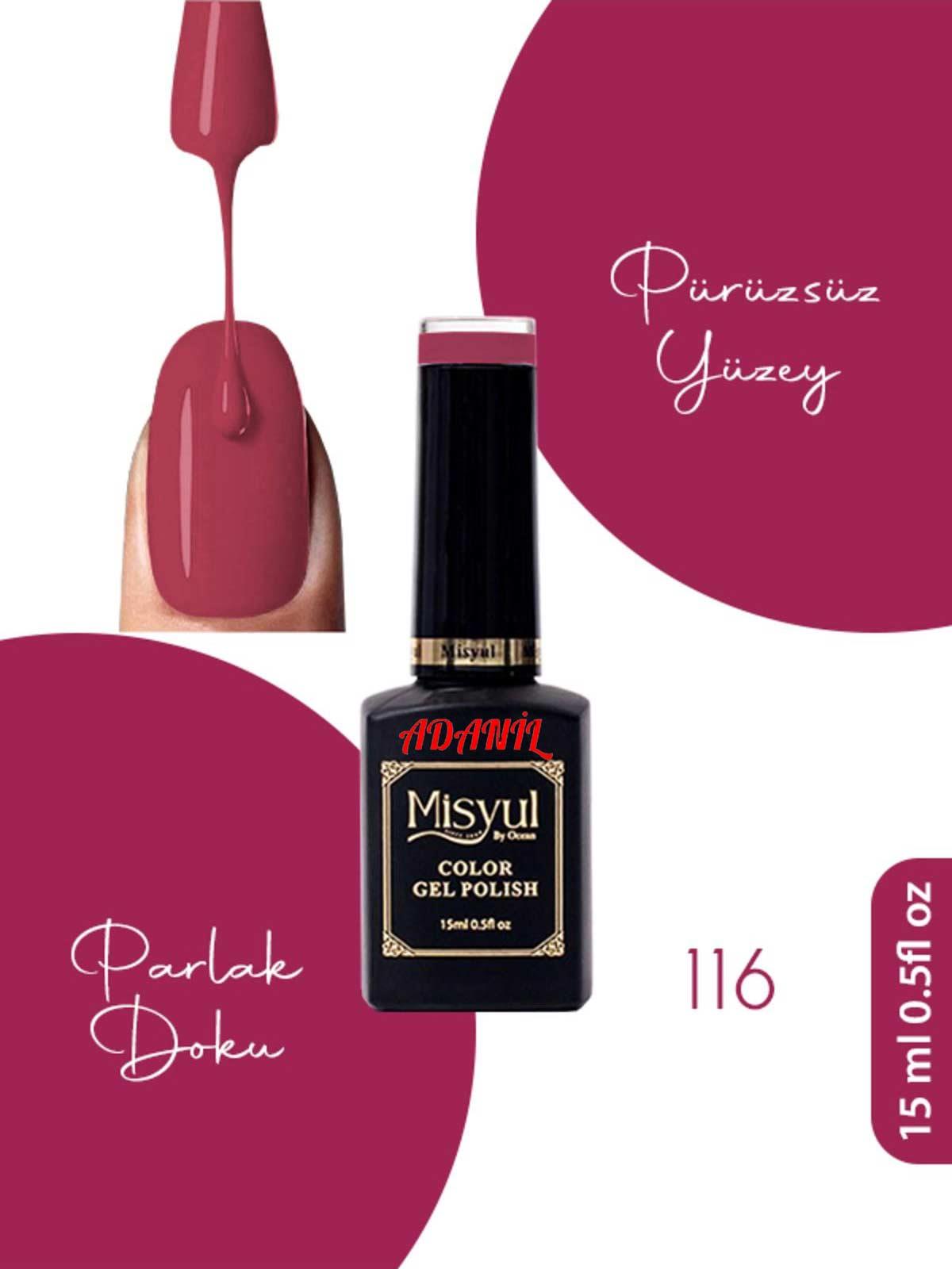 Adanil 15 ml Misyul Profesyonel Kalıcı Oje Mis-116 - ADANİL-MİSYUL-PRO-KALICI-OJE-MİS-116