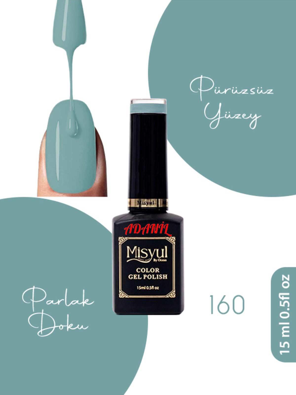 Adanil 15 ml Misyul Profesyonel Kalıcı Oje Mis-160 - ADANİL-MİSYUL-PRO-KALICI-OJE-MİS-160
