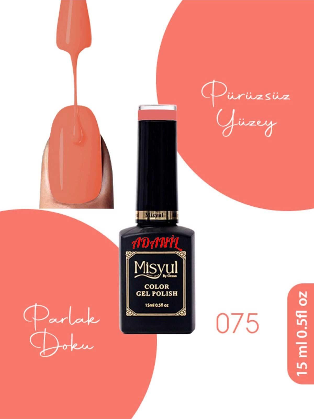 Adanil 15 ml Misyul Profesyonel Kalıcı Oje Mis-075 - ADANİL-MİSYUL-PRO-KALICI-OJE-MİS-075