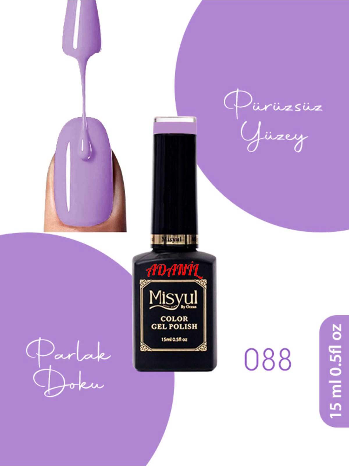 Adanil 15 ml Misyul Profesyonel Kalıcı Oje Mis-088 - ADANİL-MİSYUL-PRO-KALICI-OJE-MİS-088