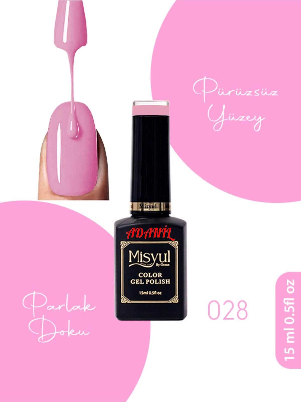Adanil 15 ml Misyul Profesyonel Kalıcı Oje Mis-028 - ADANİL-MİSYUL-PRO-KALICI-OJE-MİS-028