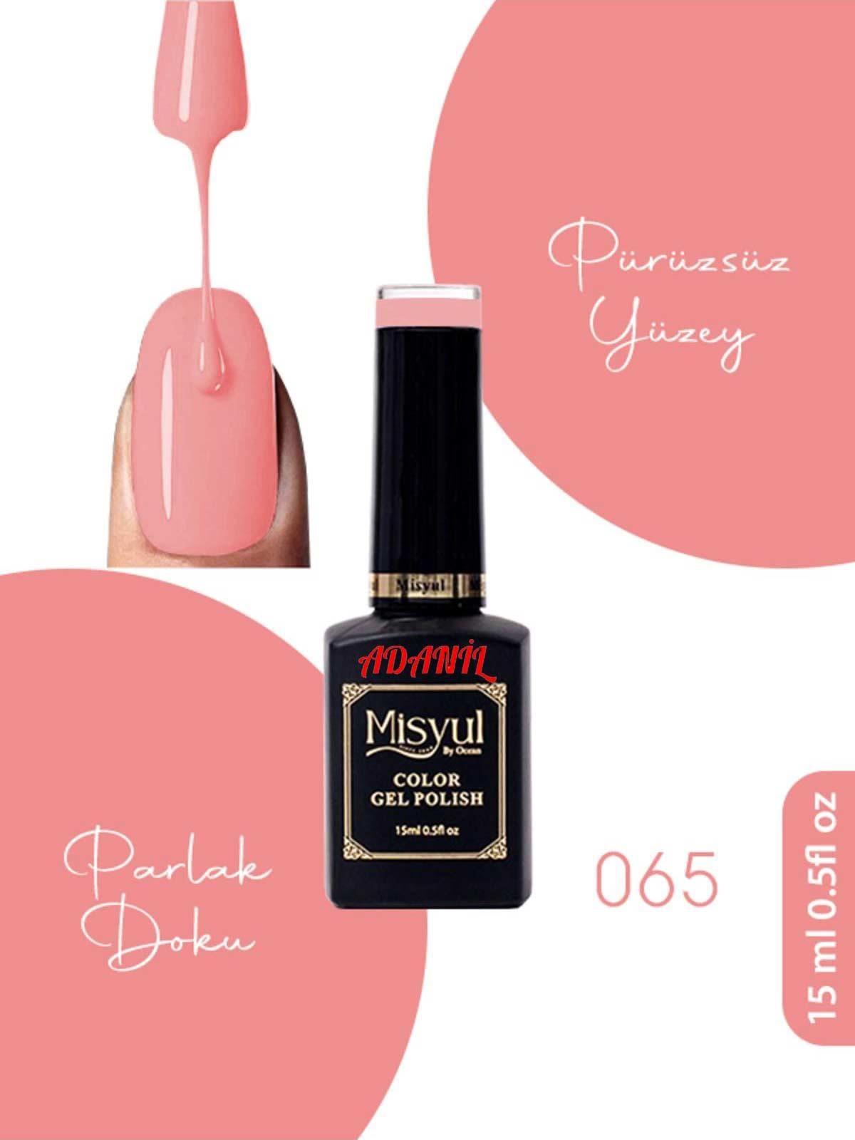 Adanil 15 ml Misyul Profesyonel Kalıcı Oje Mis-065 - ADANİL-MİSYUL-PRO-KALICI-OJE-MİS-065