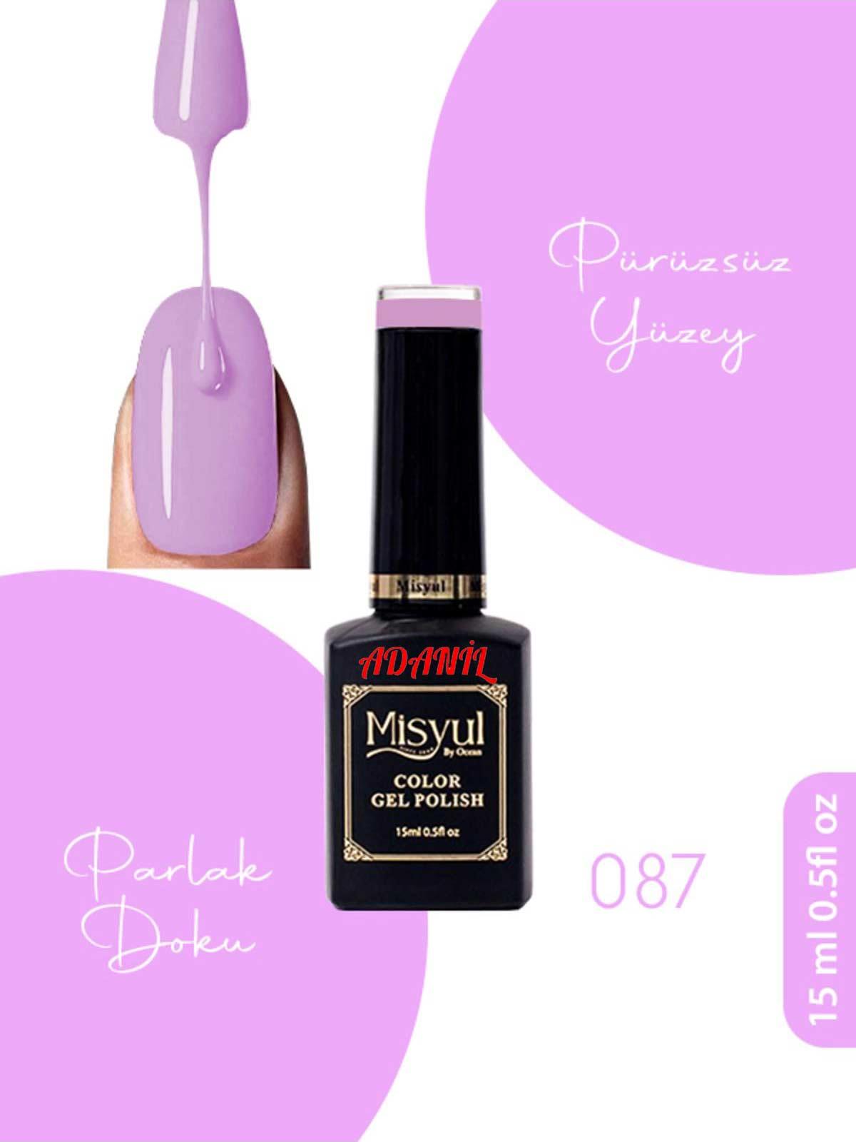 Adanil 15 ml Misyul Profesyonel Kalıcı Oje Mis-087 - ADANİL-MİSYUL-PRO-KALICI-OJE-MİS-087