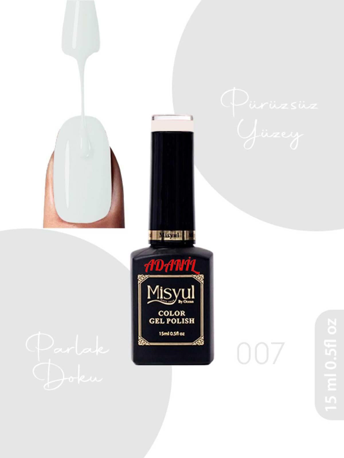 Adanil 15 ml Misyul Profesyonel Kalıcı Oje Mis-007 - ADANİL-MİSYUL-PRO-KALICI-OJE-MİS-007
