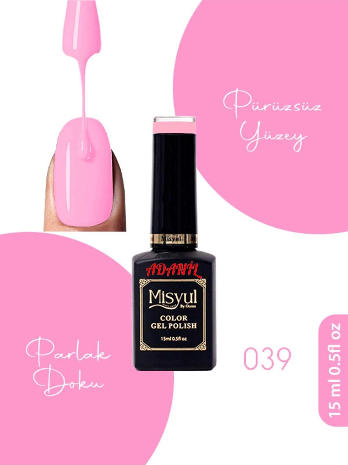 Adanil 15 ml Misyul Profesyonel Kalıcı Oje Mis-039 - ADANİL-MİSYUL-PRO-KALICI-OJE-MİS-039