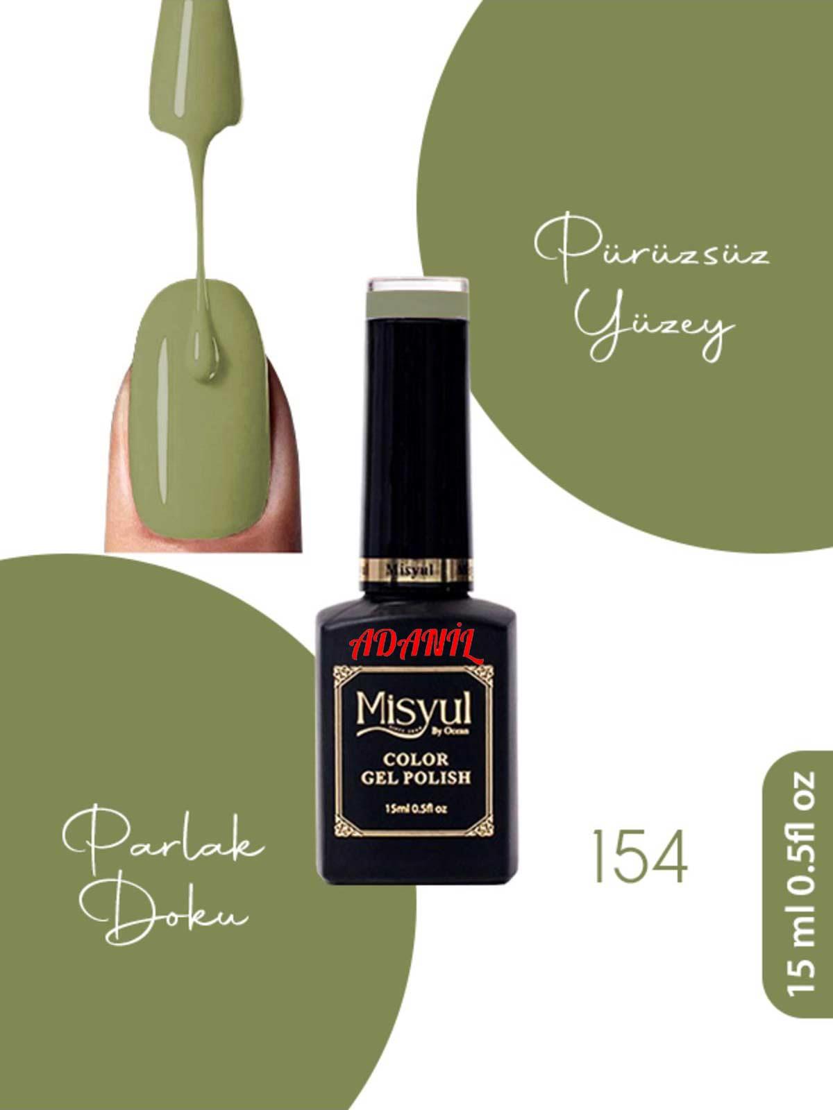 Adanil 15 ml Misyul Profesyonel Kalıcı Oje Mis-154 - ADANİL-MİSYUL-PRO-KALICI-OJE-MİS-154