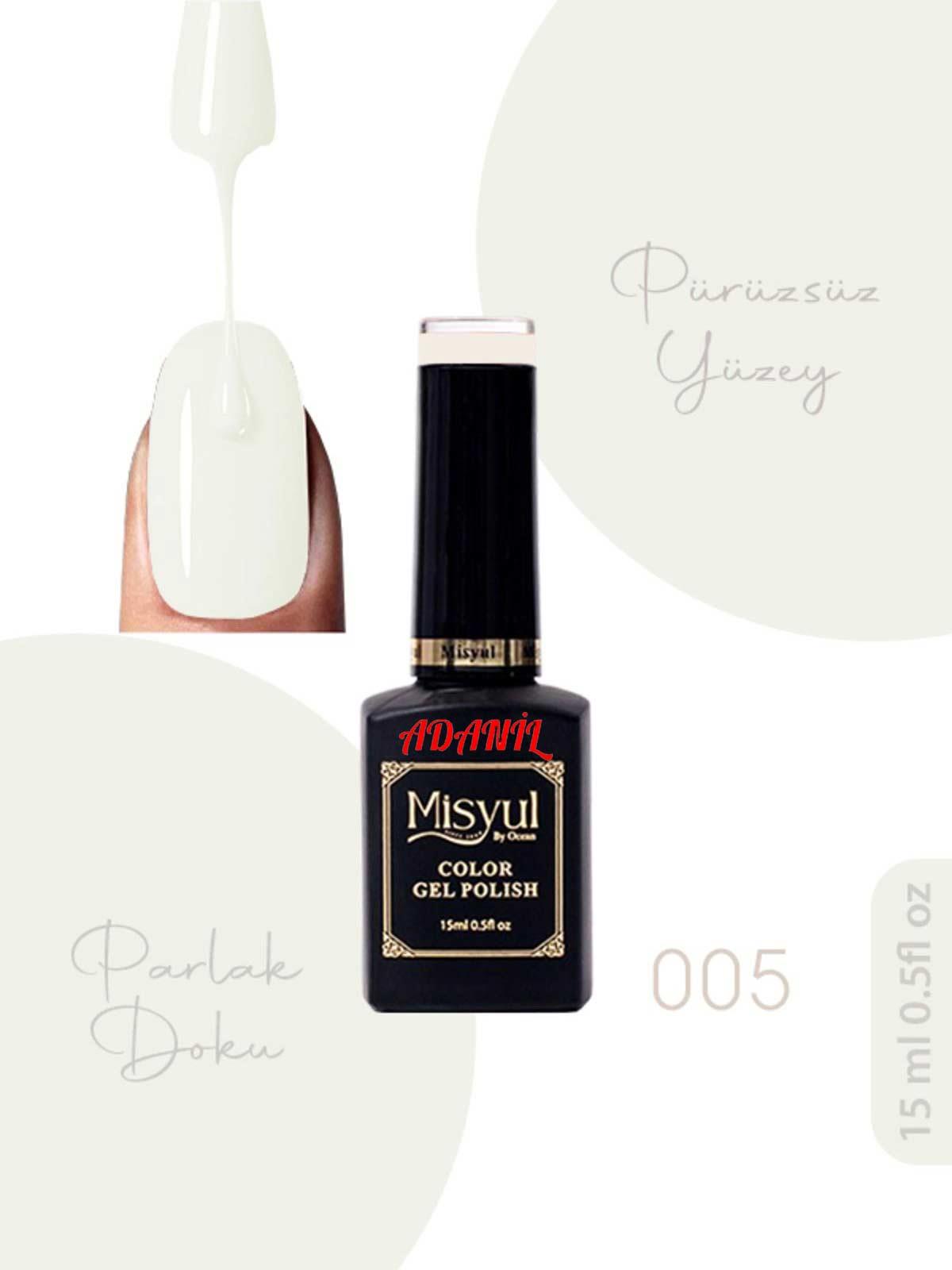 Adanil 15 ml Misyul Profesyonel Kalıcı Oje Mis-005 - ADANİL-MİSYUL-PRO-KALICI-OJE-MİS-005