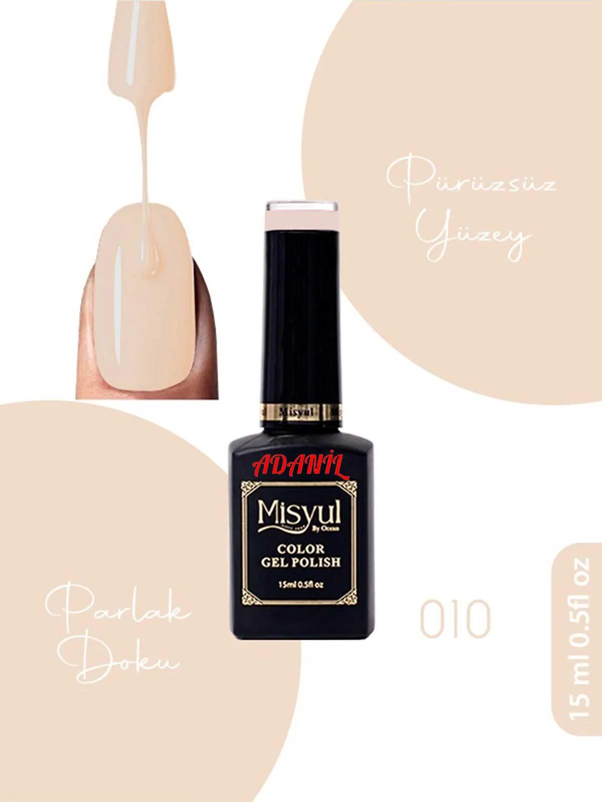 Adanil 15 ml Misyul Profesyonel Kalıcı Oje Mis-010 - ADANİL-MİSYUL-PRO-KALICI-OJE-MİS-010