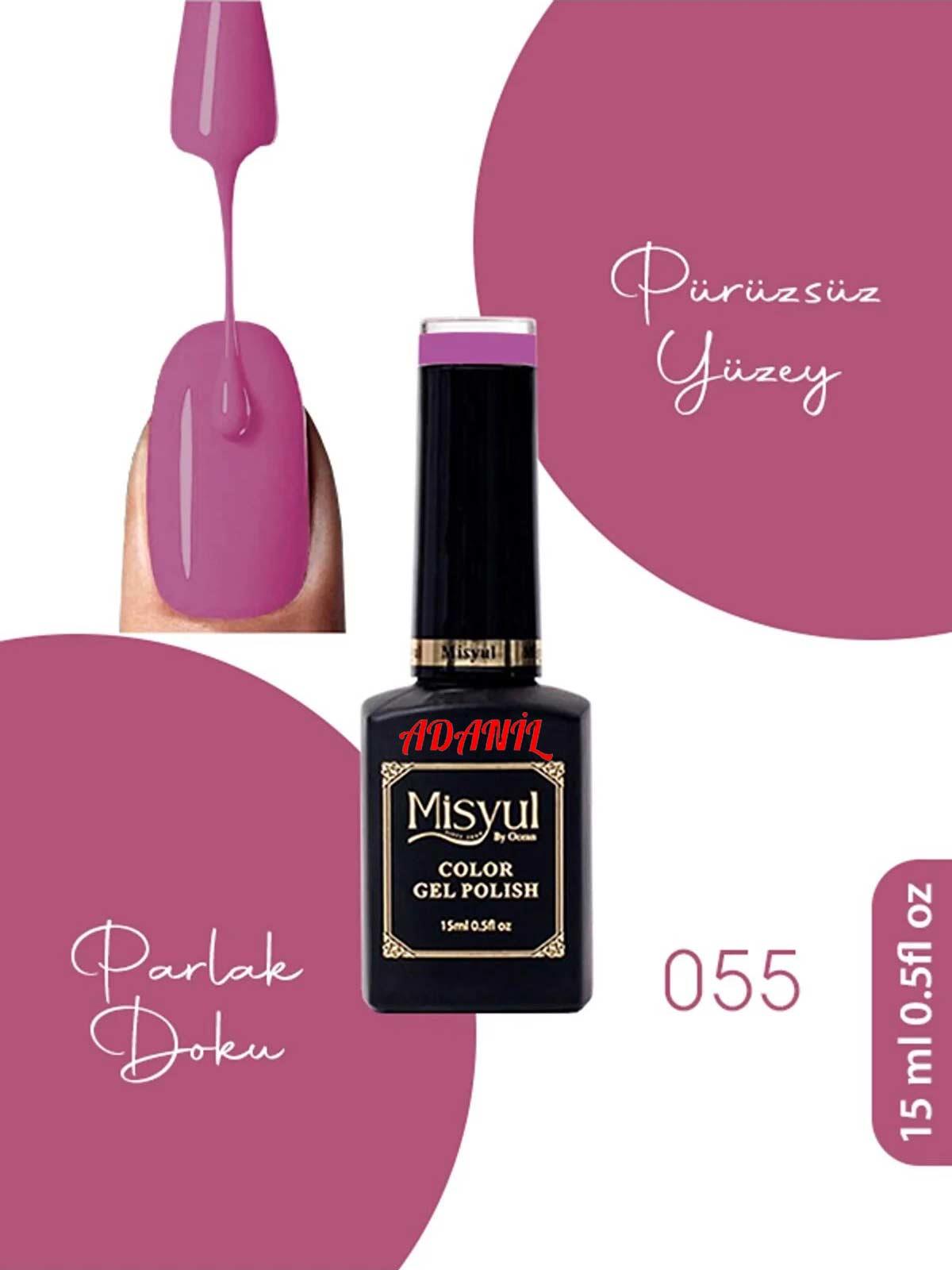 Adanil 15 ml Misyul Profesyonel Kalıcı Oje Mis-055 - ADANİL-MİSYUL-PRO-KALICI-OJE-MİS-055
