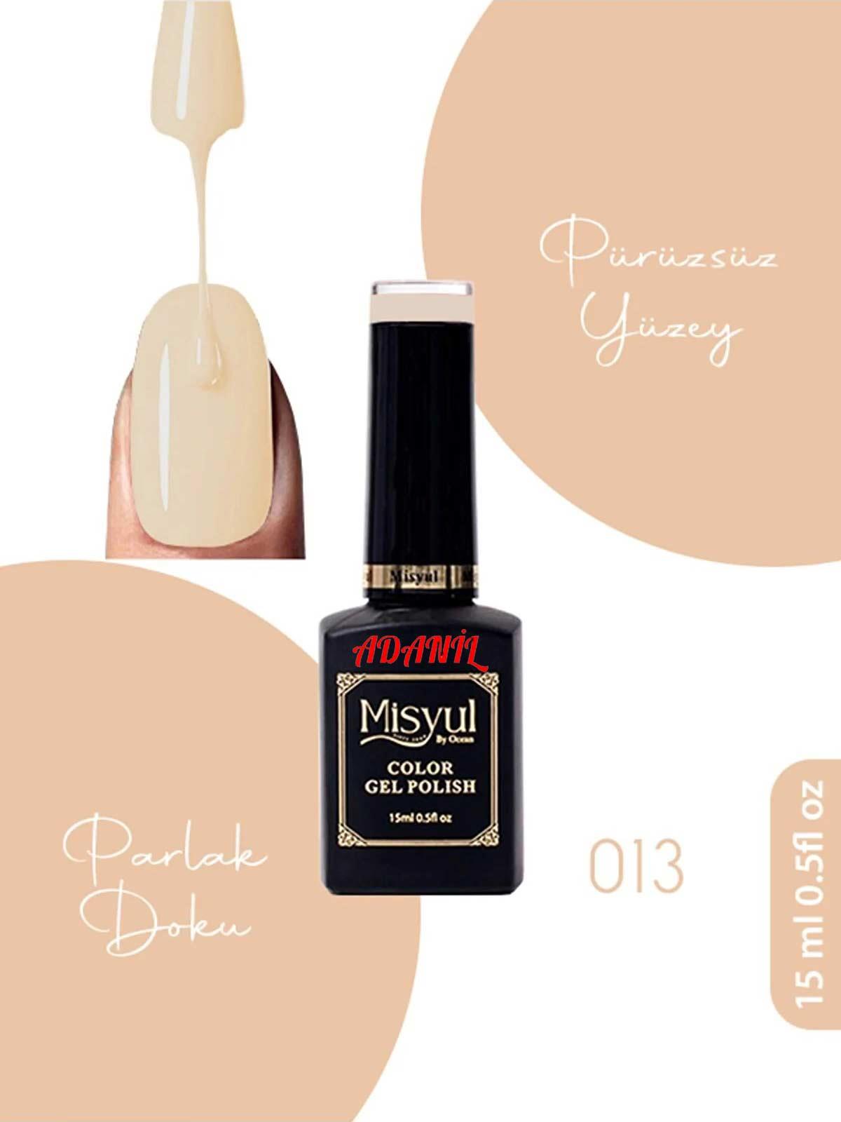 Adanil 15 ml Misyul Profesyonel Kalıcı Oje Mis-013 - ADANİL-MİSYUL-PRO-KALICI-OJE-MİS-013
