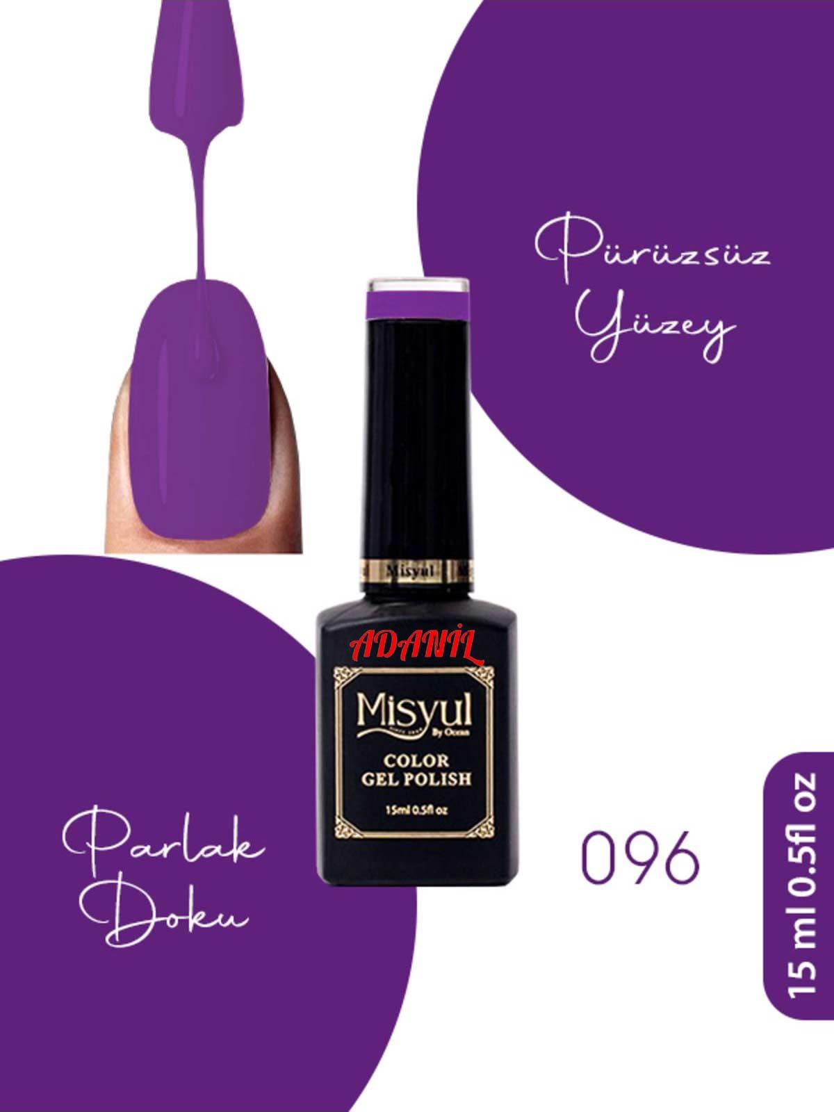 Adanil 15 ml Misyul Profesyonel Kalıcı Oje Mis-096 - ADANİL-MİSYUL-PRO-KALICI-OJE-MİS-096