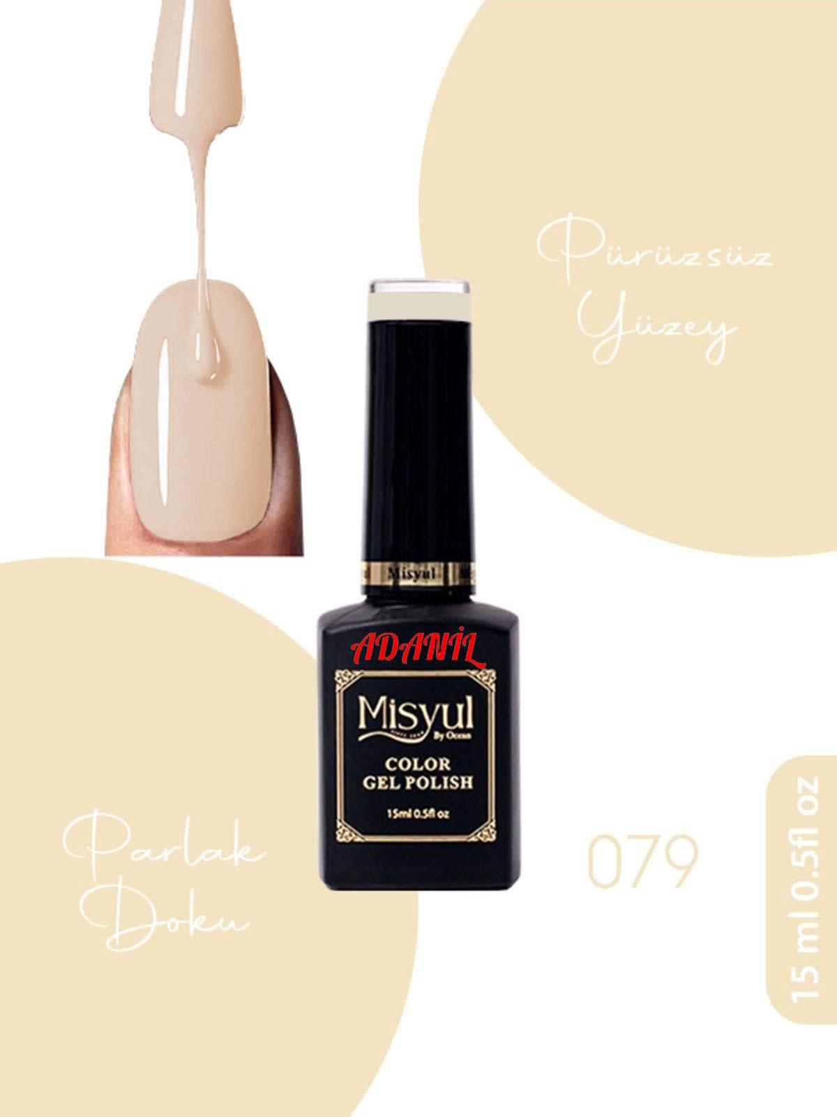 Adanil 15 ml Misyul Profesyonel Kalıcı Oje Mis-079 - ADANİL-MİSYUL-PRO-KALICI-OJE-MİS-079