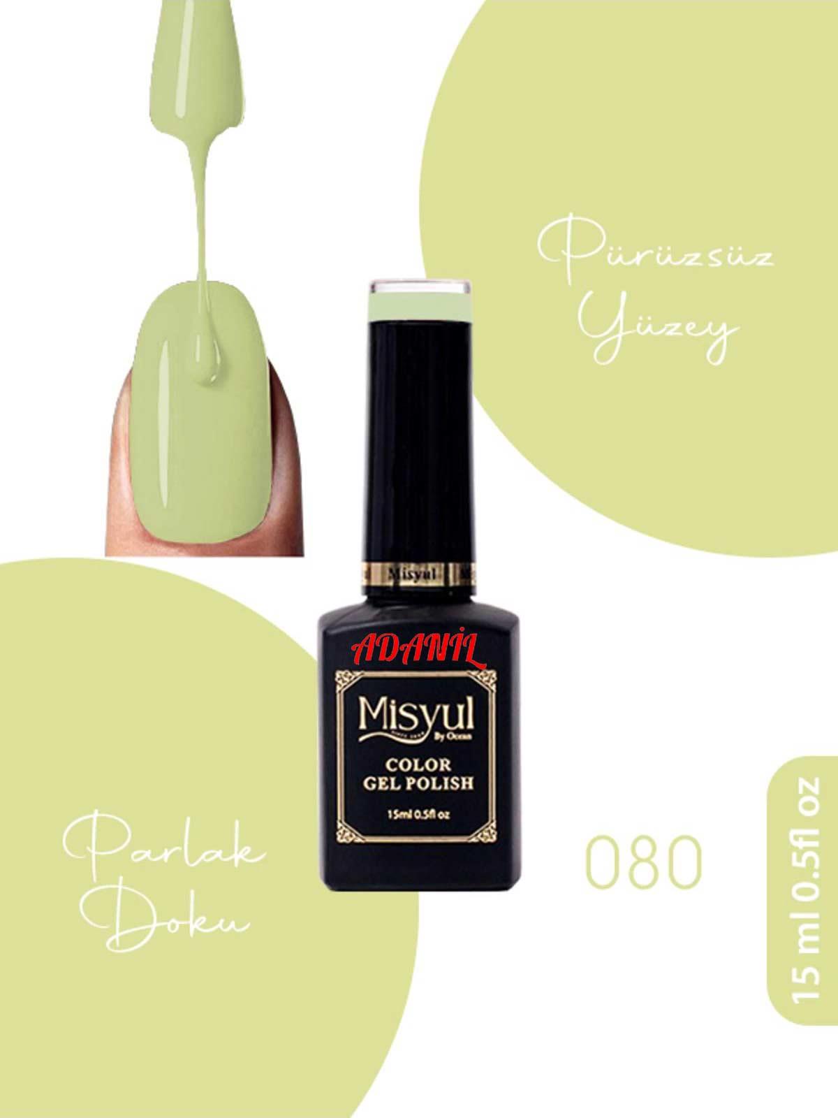 Adanil 15 ml Misyul Profesyonel Kalıcı Oje Mis-080 - ADANİL-MİSYUL-PRO-KALICI-OJE-MİS-080