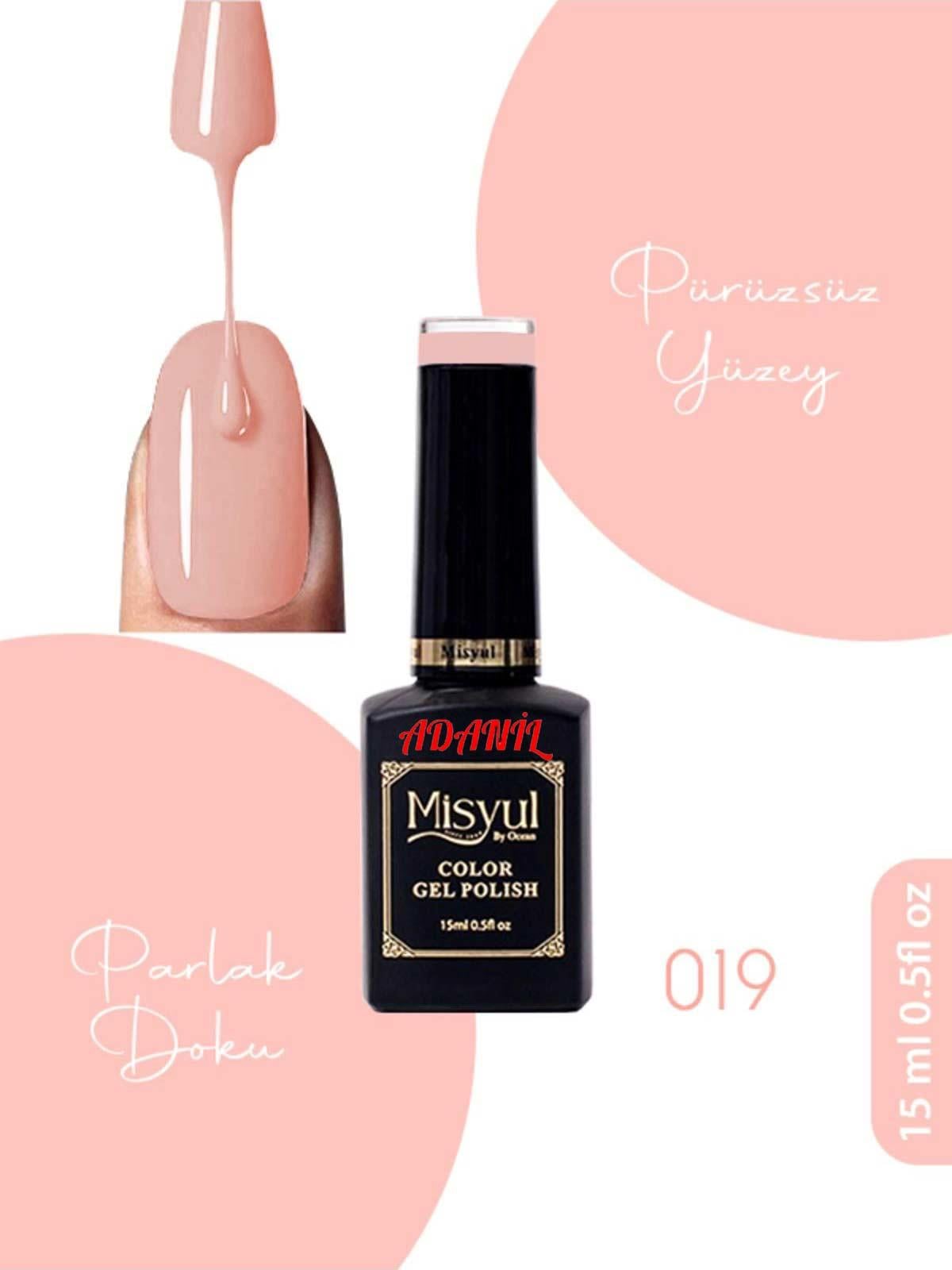 Adanil 15 ml Misyul Profesyonel Kalıcı Oje Mis-019 - ADANİL-MİSYUL-PRO-KALICI-OJE-MİS-019