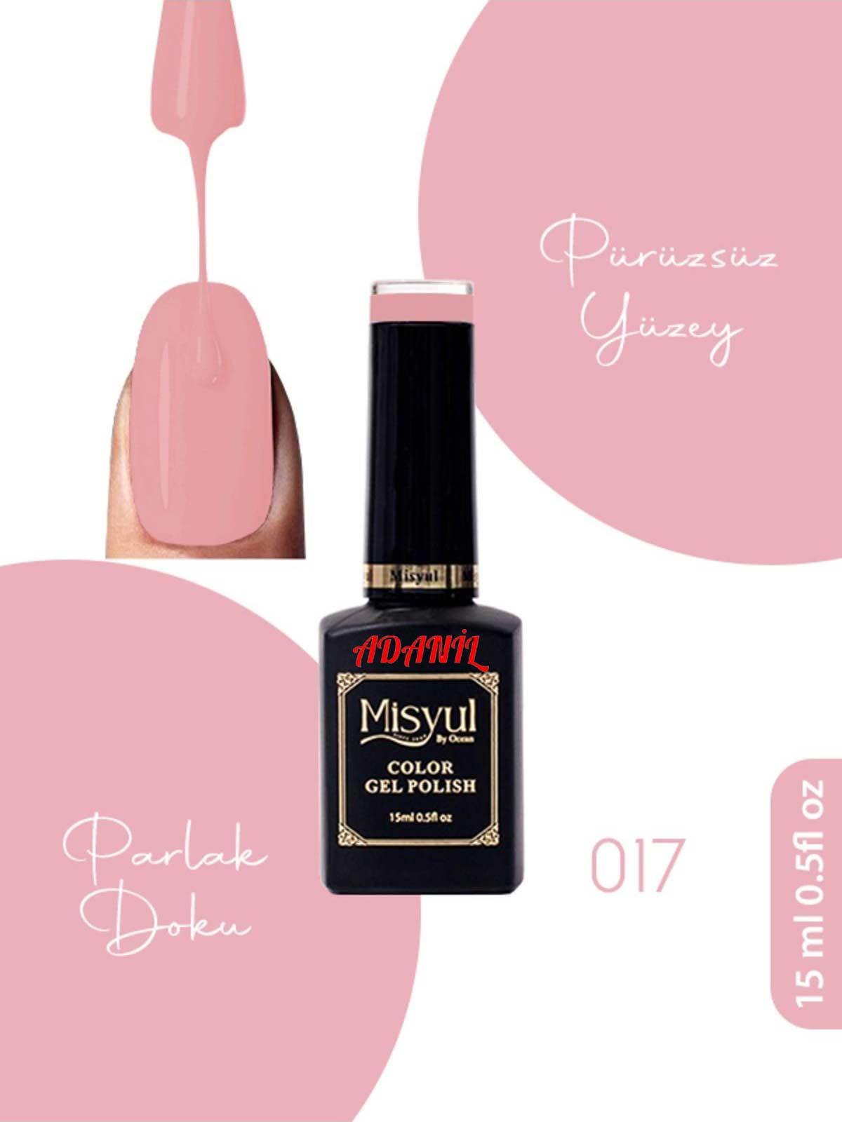 Adanil 15 ml Misyul Profesyonel Kalıcı Oje Mis-017 - ADANİL-MİSYUL-PRO-KALICI-OJE-MİS-017