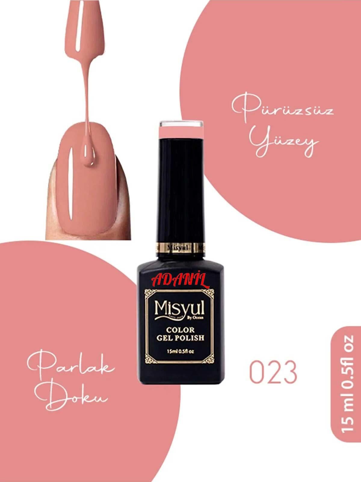 Adanil 15 ml Misyul Profesyonel Kalıcı Oje Mis-023 - ADANİL-MİSYUL-PRO-KALICI-OJE-MİS-023