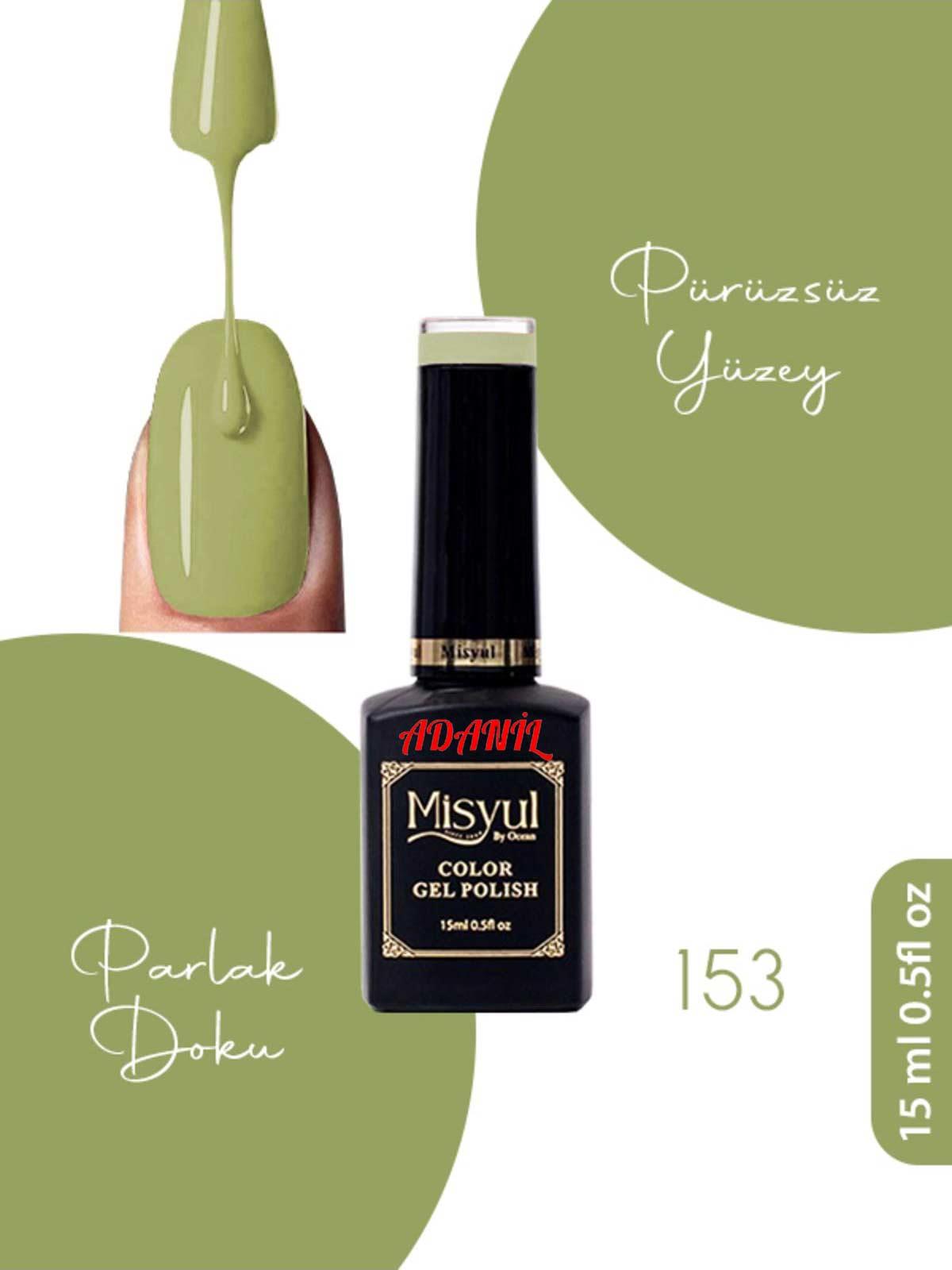 Adanil 15 ml Misyul Profesyonel Kalıcı Oje Mis-153 - ADANİL-MİSYUL-PRO-KALICI-OJE-MİS-153