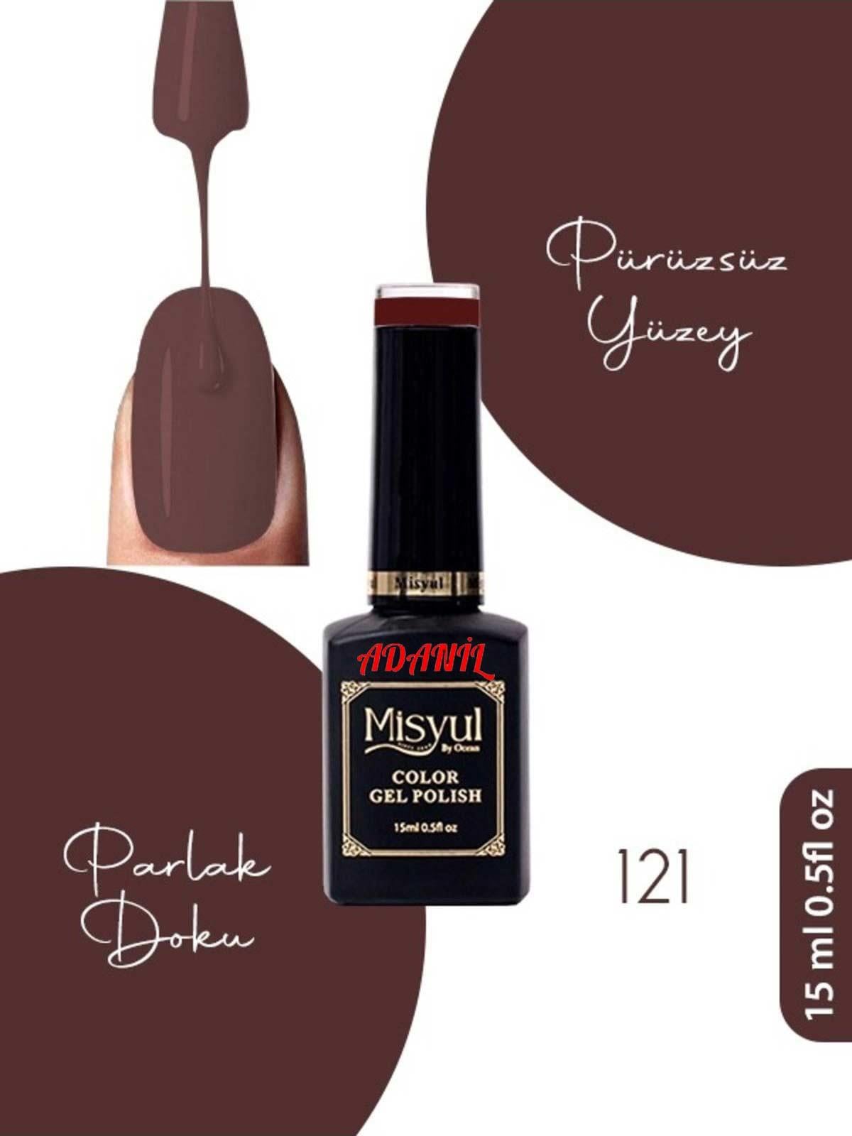 Adanil 15 ml Misyul Profesyonel Kalıcı Oje Mis-121 - ADANİL-MİSYUL-PRO-KALICI-OJE-MİS-121