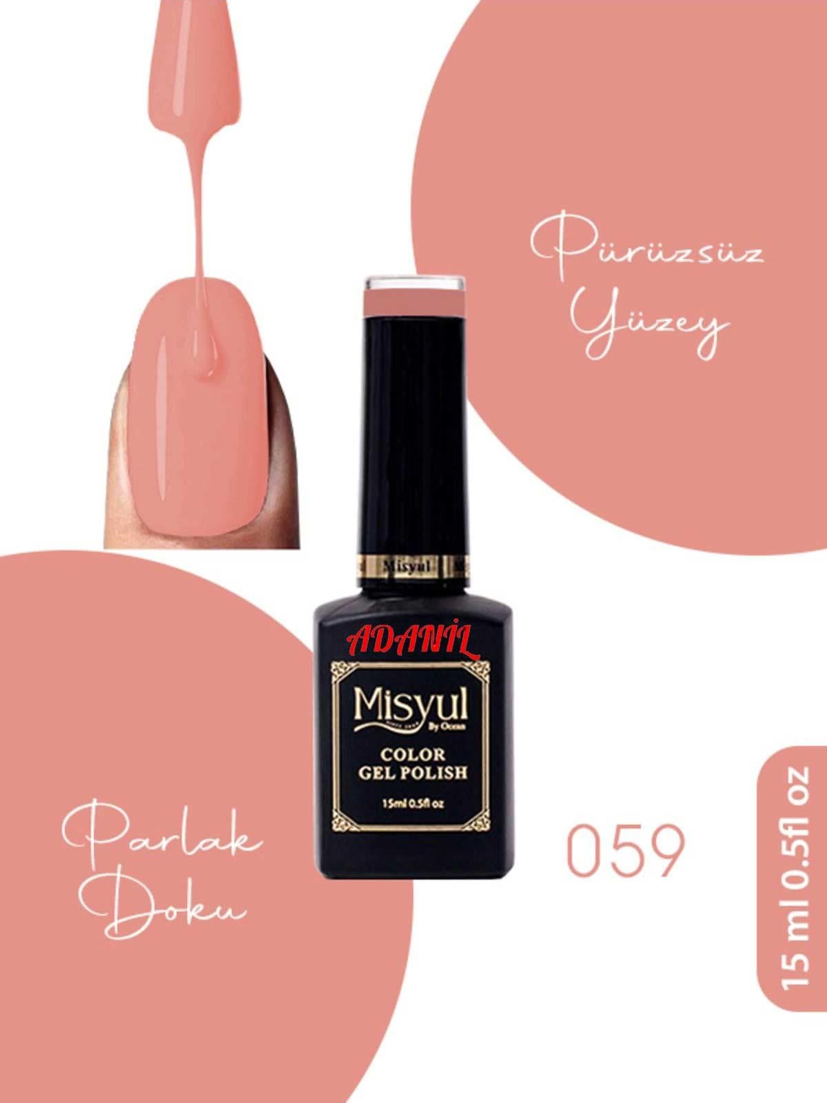 Adanil 15 ml Misyul Profesyonel Kalıcı Oje Mis-059 - ADANİL-MİSYUL-PRO-KALICI-OJE-MİS-059