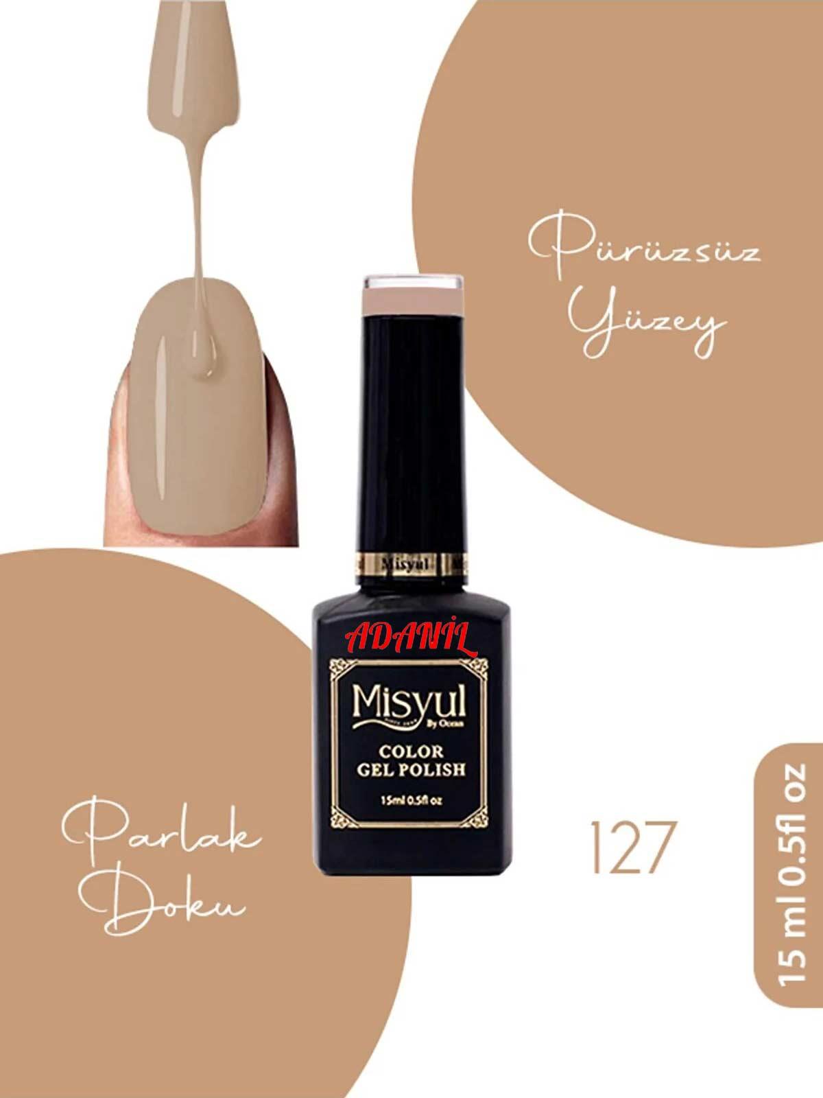 Adanil 15 ml Misyul Profesyonel Kalıcı Oje Mis-127 - ADANİL-MİSYUL-PRO-KALICI-OJE-MİS-127