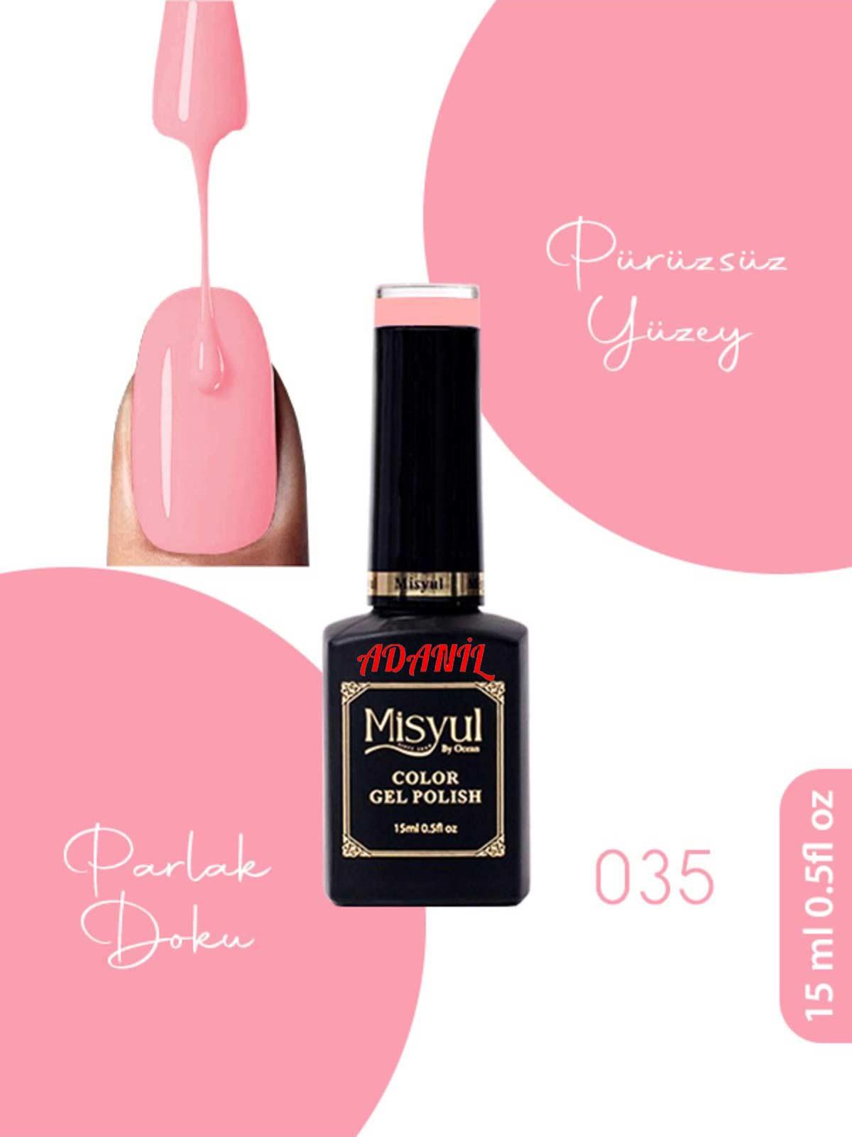 Adanil 15 ml Misyul Profesyonel Kalıcı Oje Mis-035 - ADANİL-MİSYUL-PRO-KALICI-OJE-MİS-035