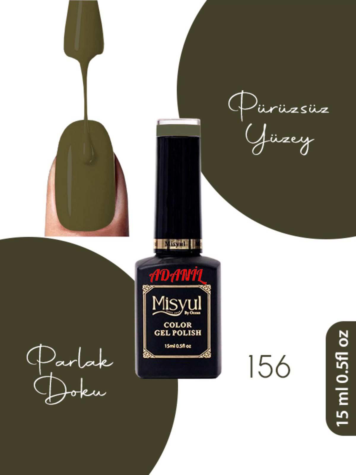 Adanil 15 ml Misyul Profesyonel Kalıcı Oje Mis-156 - ADANİL-MİSYUL-PRO-KALICI-OJE-MİS-156