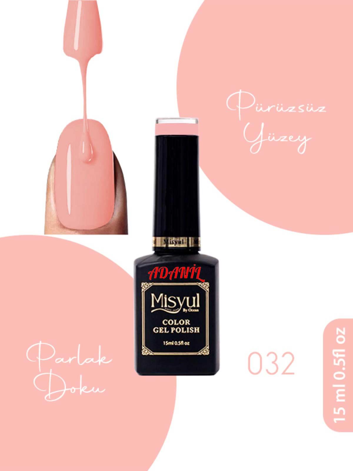 Adanil 15 ml Misyul Profesyonel Kalıcı Oje Mis-032 - ADANİL-MİSYUL-PRO-KALICI-OJE-MİS-032