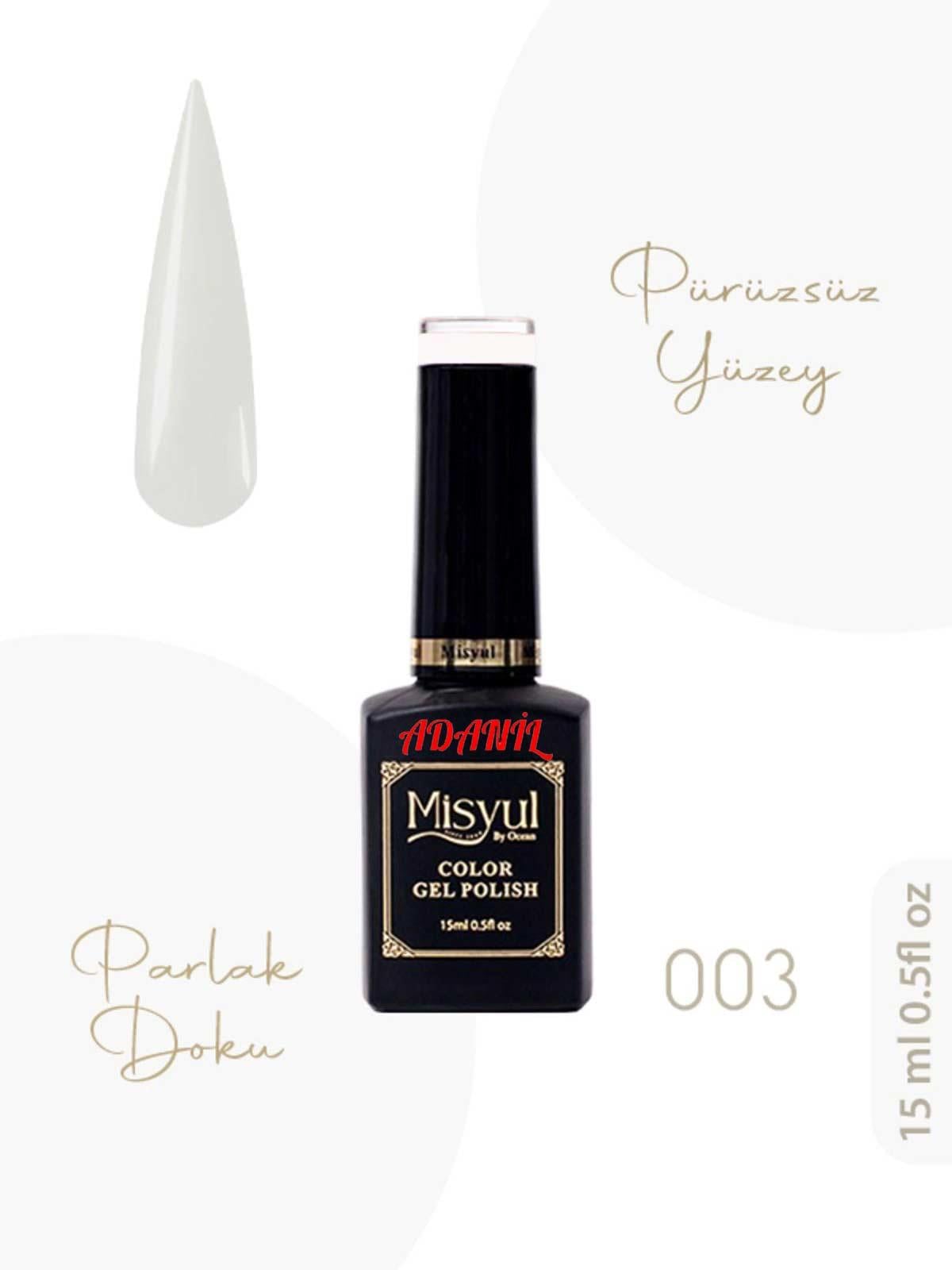 Adanil 15 ml Misyul Profesyonel Kalıcı Oje Mis-003 - ADANİL-MİSYUL-PRO-KALICI-OJE-MİS-003