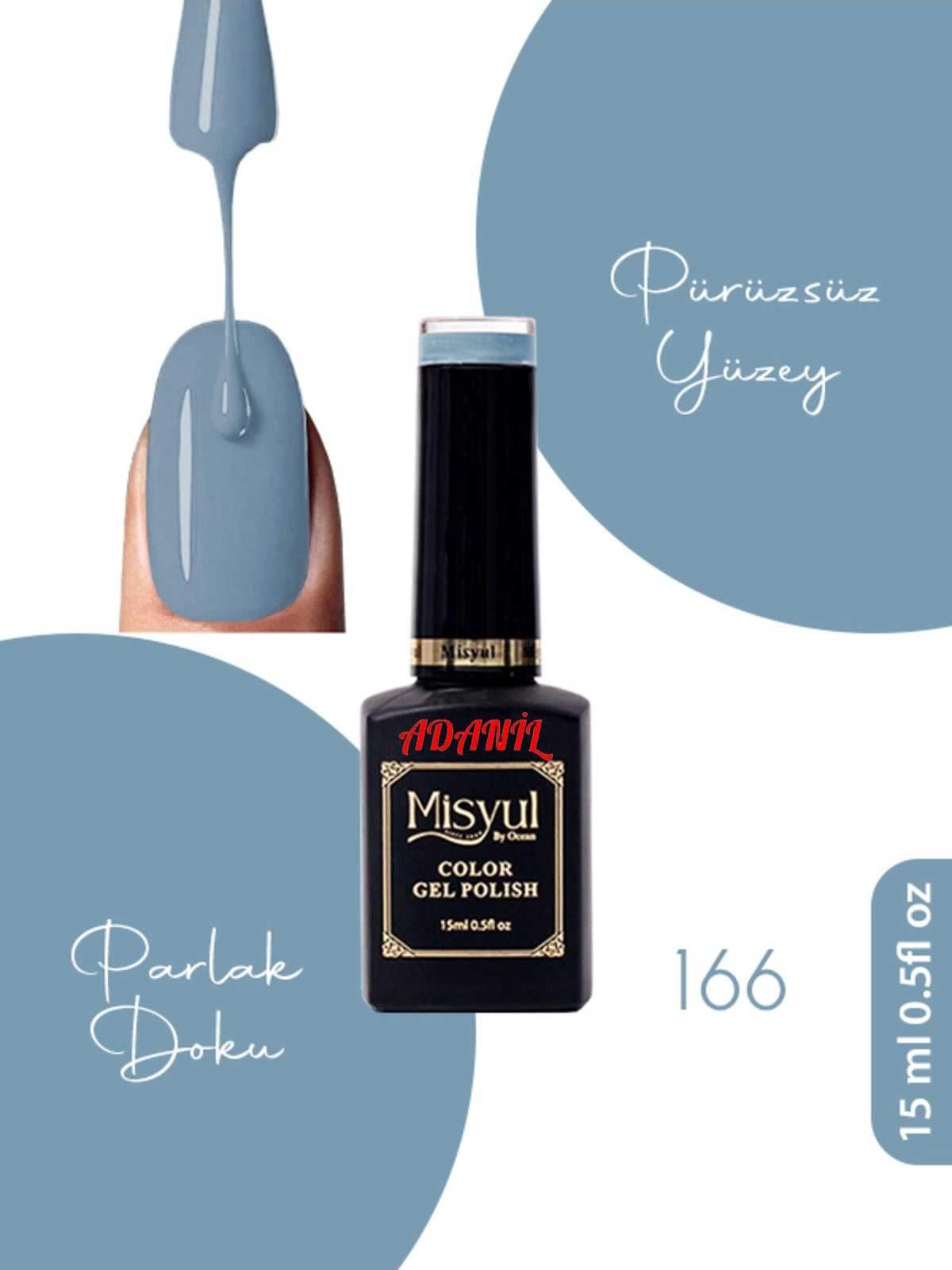 Adanil 15 ml Misyul Profesyonel Kalıcı Oje Mis-166 - ADANİL-MİSYUL-PRO-KALICI-OJE-MİS-166