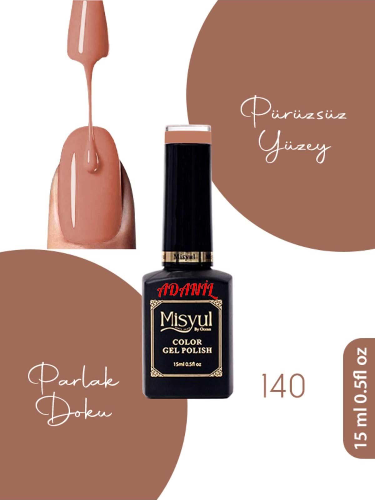 Adanil 15 ml Misyul Profesyonel Kalıcı Oje Mis-140 - ADANİL-MİSYUL-PRO-KALICI-OJE-MİS-140