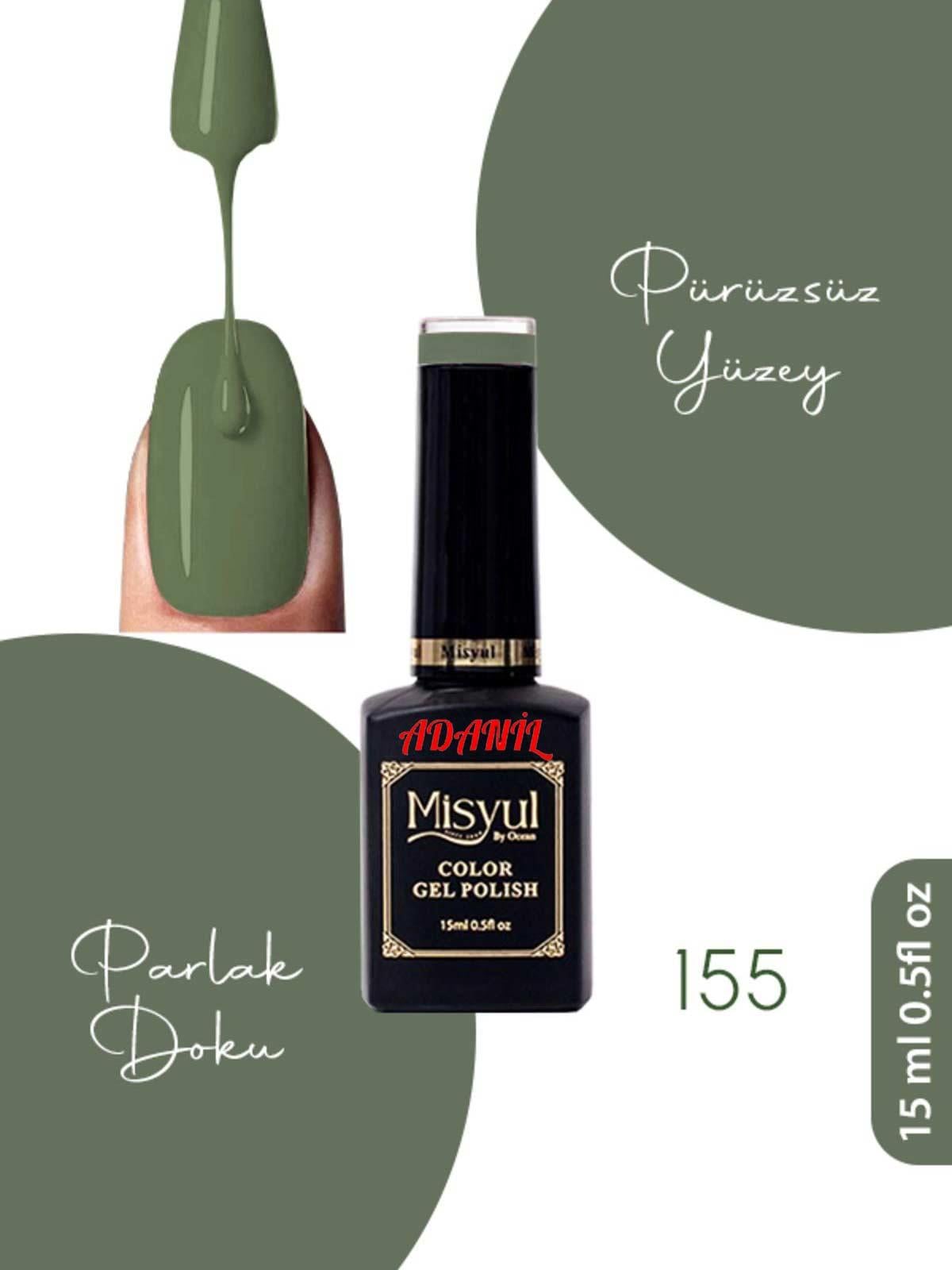 Adanil 15 ml Misyul Profesyonel Kalıcı Oje Mis-155 - ADANİL-MİSYUL-PRO-KALICI-OJE-MİS-155