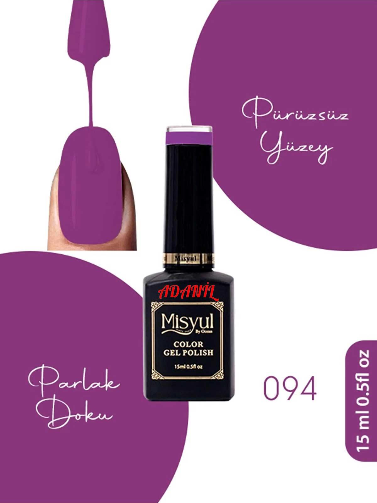 Adanil 15 ml Misyul Profesyonel Kalıcı Oje Mis-094 - ADANİL-MİSYUL-PRO-KALICI-OJE-MİS-094
