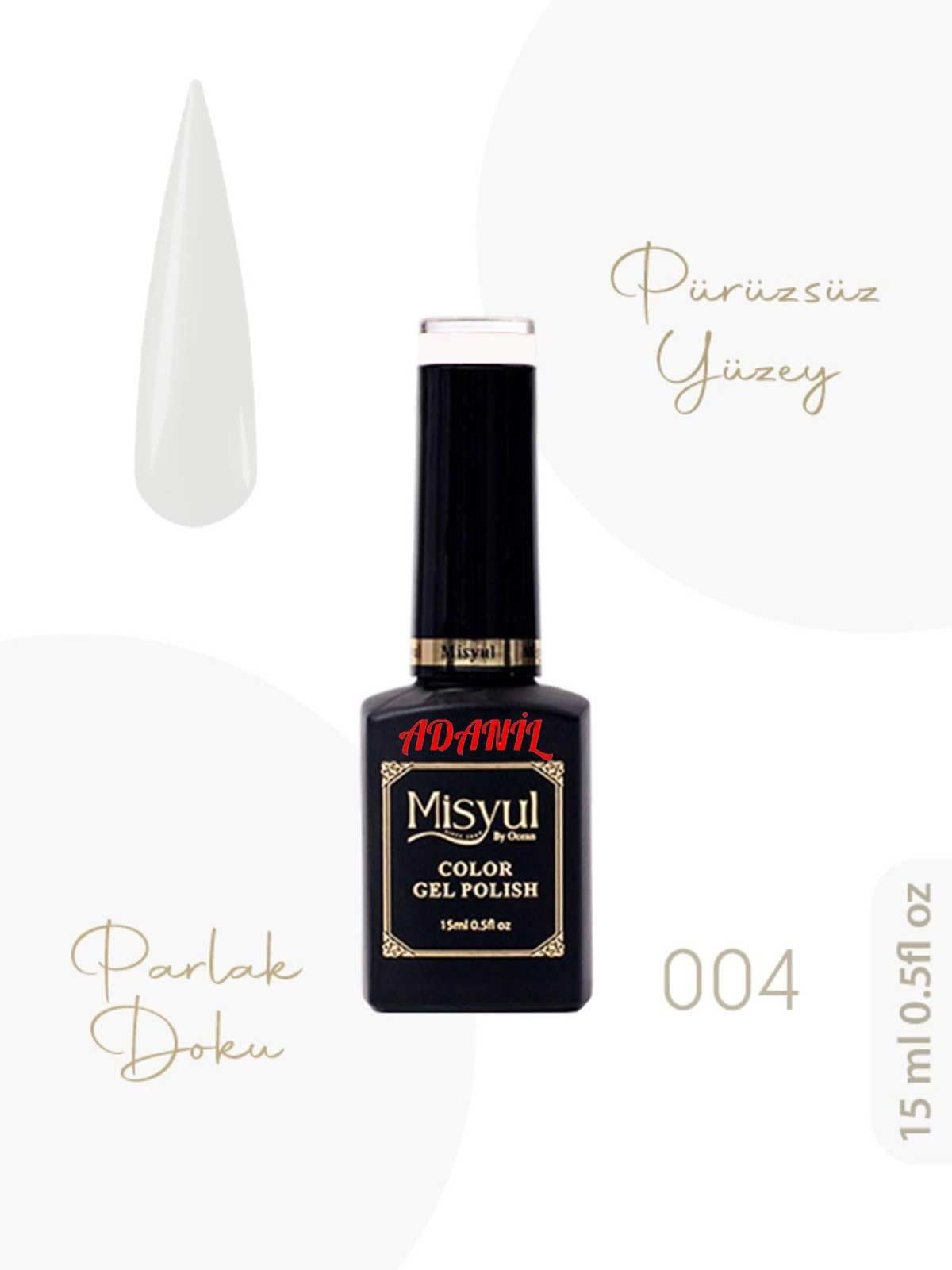 Adanil 15 ml Misyul Profesyonel Kalıcı Oje Mis-004 - ADANİL-MİSYUL-PRO-KALICI-OJE-MİS-004
