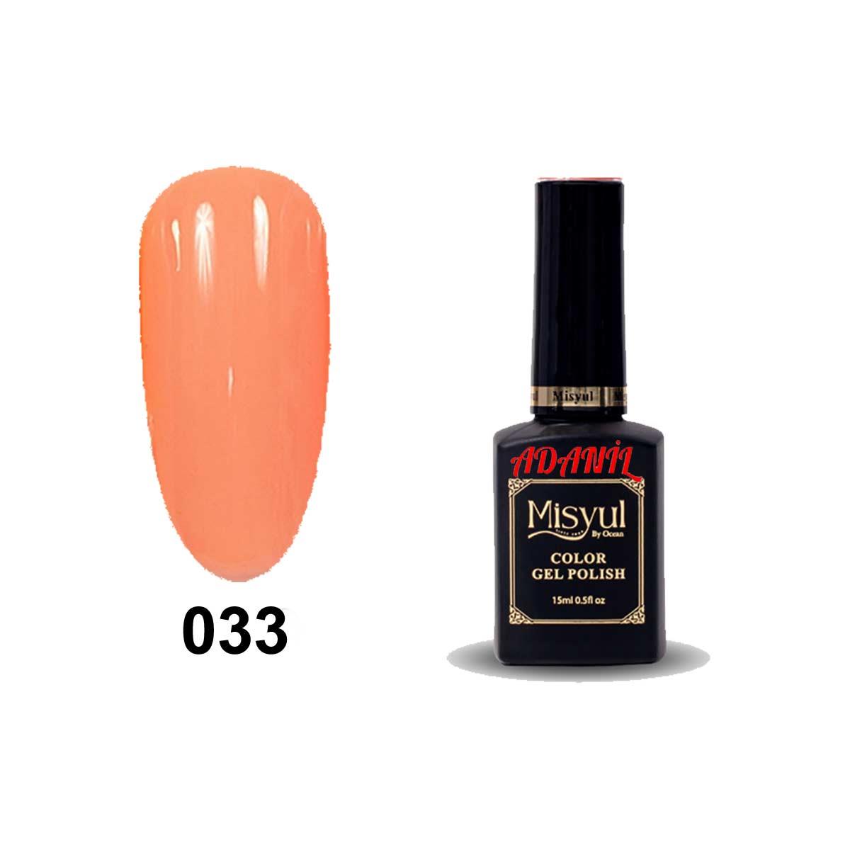 Adanil 15 ml Misyul Profesyonel Kalıcı Oje Mis-033 - ADANİL-MİSYUL-PRO-KALICI-OJE-MİS-033
