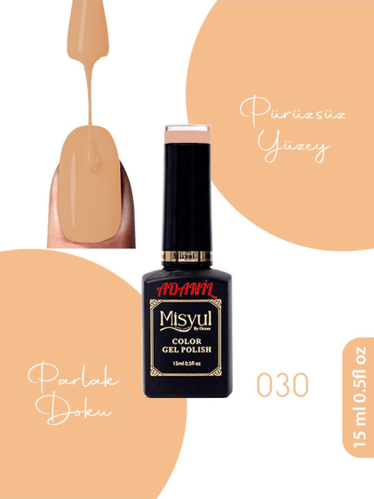 Adanil 15 ml Misyul Profesyonel Kalıcı Oje Mis-030 - ADANİL-MİSYUL-PRO-KALICI-OJE-MİS-030
