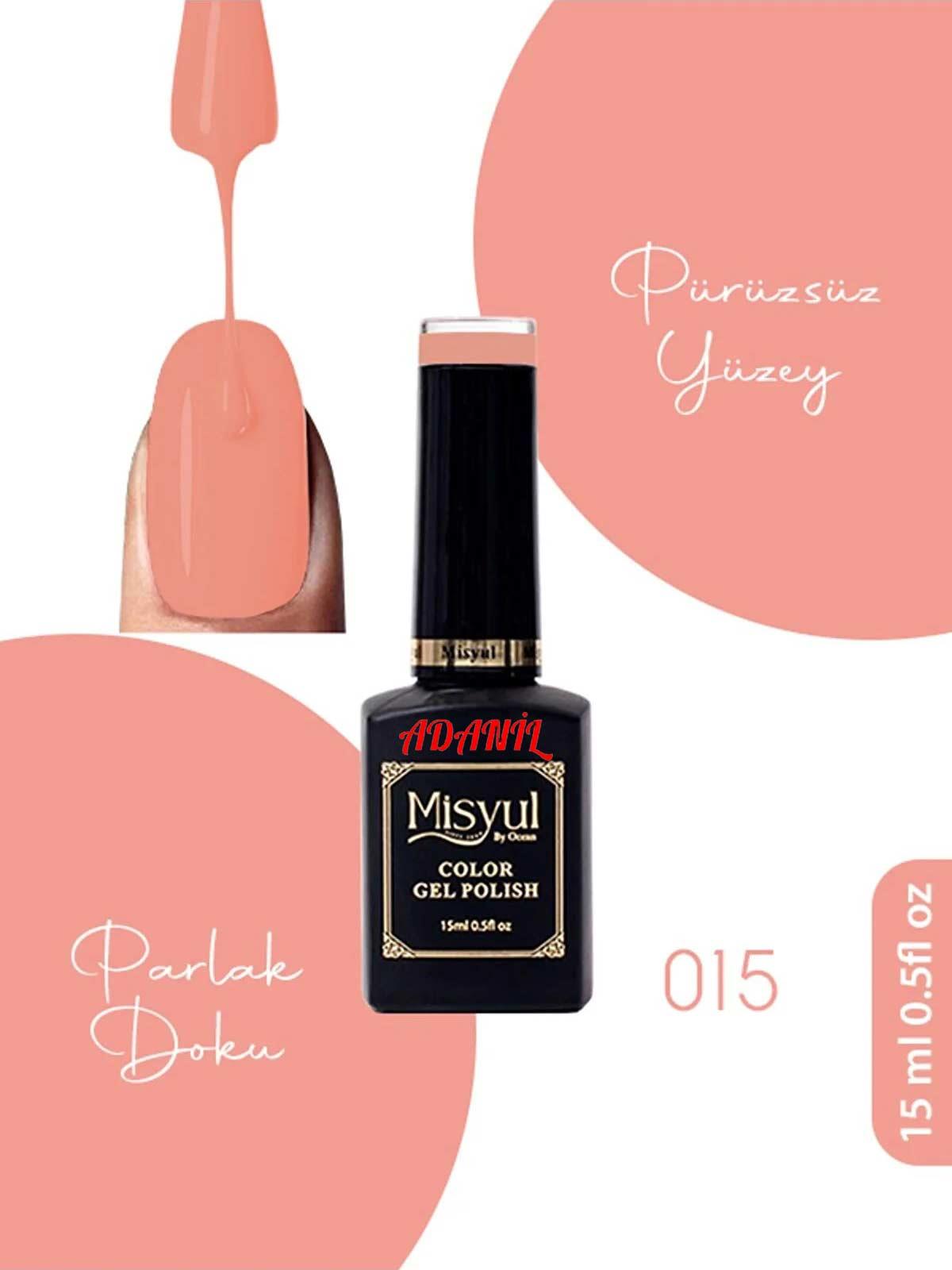 Adanil 15 ml Misyul Profesyonel Kalıcı Oje Mis-015 - ADANİL-MİSYUL-PRO-KALICI-OJE-MİS-015