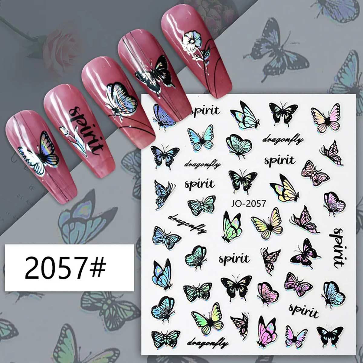 Adanil Hologram Kelebek Spirit Sticker J0-2057 - ADANİL-STICKER-J0-2057