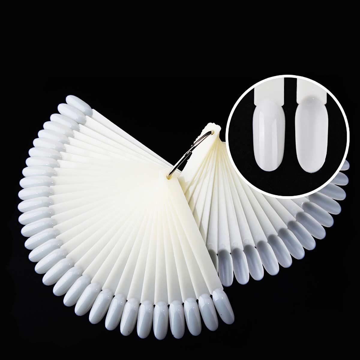 Adanil Kalıcı Oje Halka Oval Tırnak Kartela 50'li Kemik - ADANİL-OVAL-TIRNAK-KARTELA-50-KEMİK