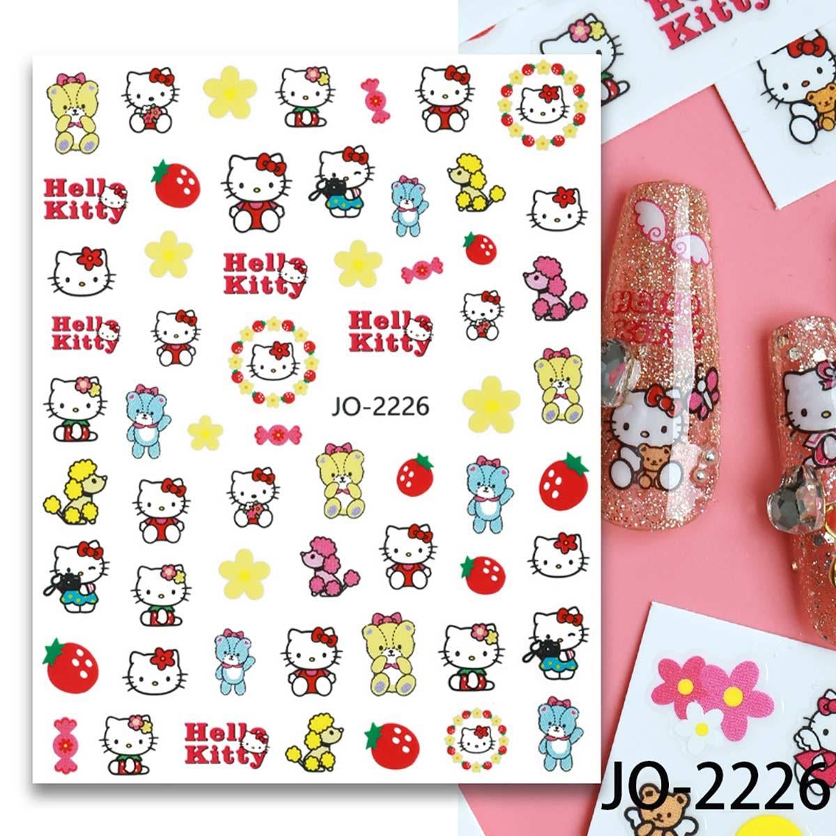 Adanil Kaniş Çiçek Yıldız Hello Kitty Sticker J0-2226 - ADANİL-STICKER-J0-2226