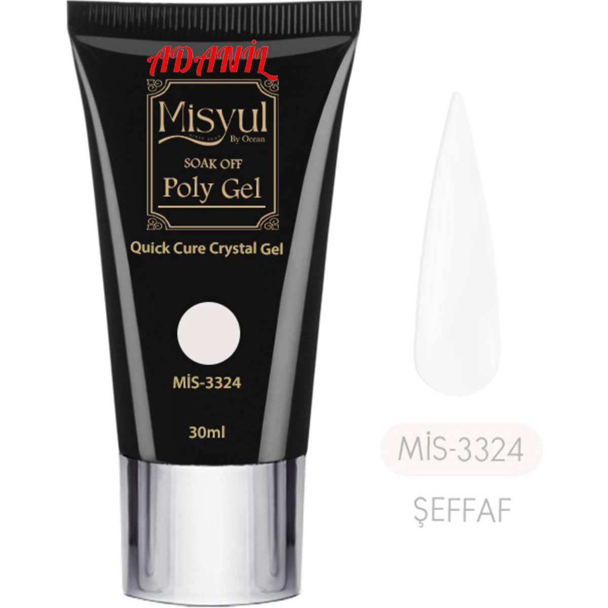 Adanil Misyul Profesyonel 30 ml Poly Gel 3324 Akrilik Jel - ADANİL-MİSYUL-POLY-GEL-3324