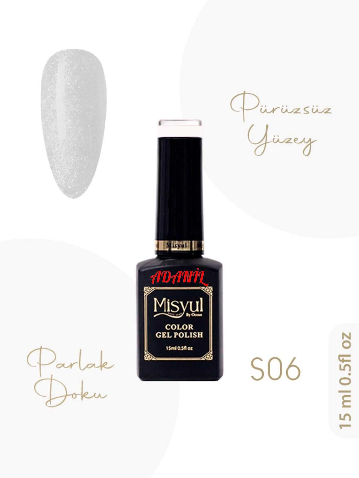 Adanil Misyul Simli Kalıcı Oje S06 - ADANİL-MİSYUL-SİMLİ-06