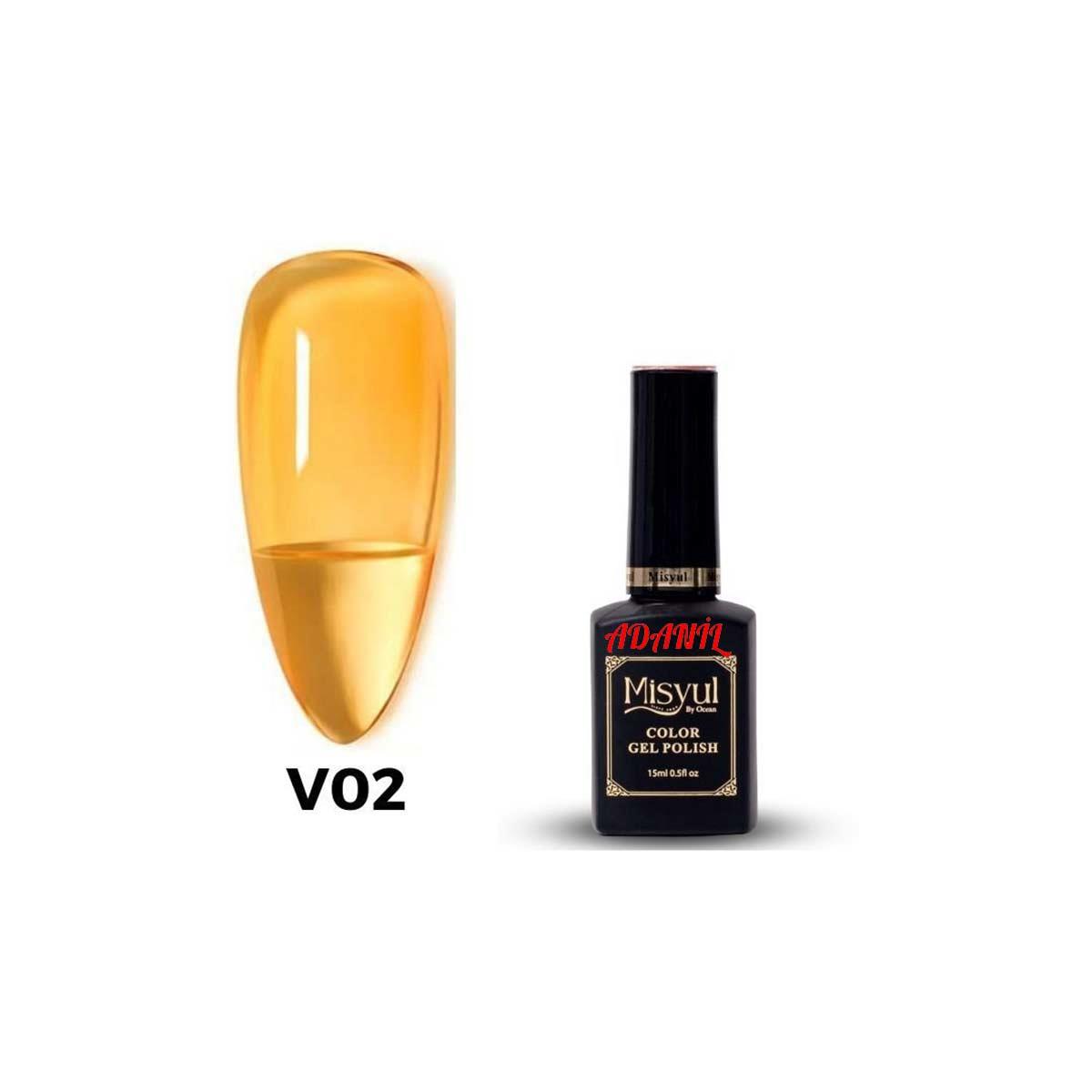 Adanil Misyul Vitröz Cam Saydam Kalıcı Oje V02 - ADANİL-MİSYUL-VITREOUS-02