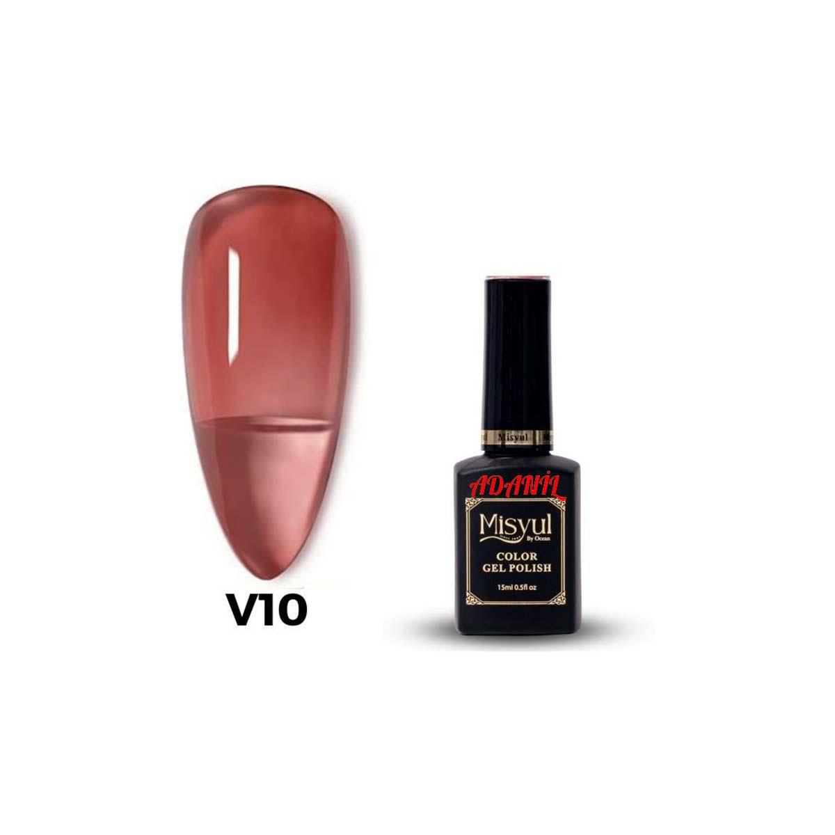 Adanil Misyul Vitröz Cam Saydam Kalıcı Oje V10 - ADANİL-MİSYUL-VITREOUS-10