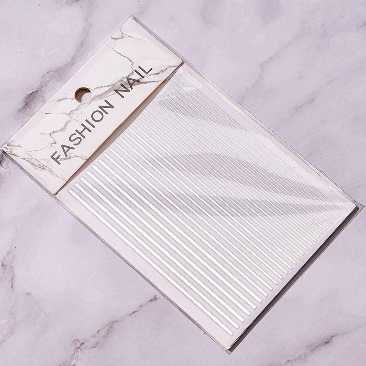 Adanil Nail Art Kendinden Yapışkanlı Şerit Sticker Gümüş - ADANİL-ŞERİT-STİCKER-GÜMÜŞ