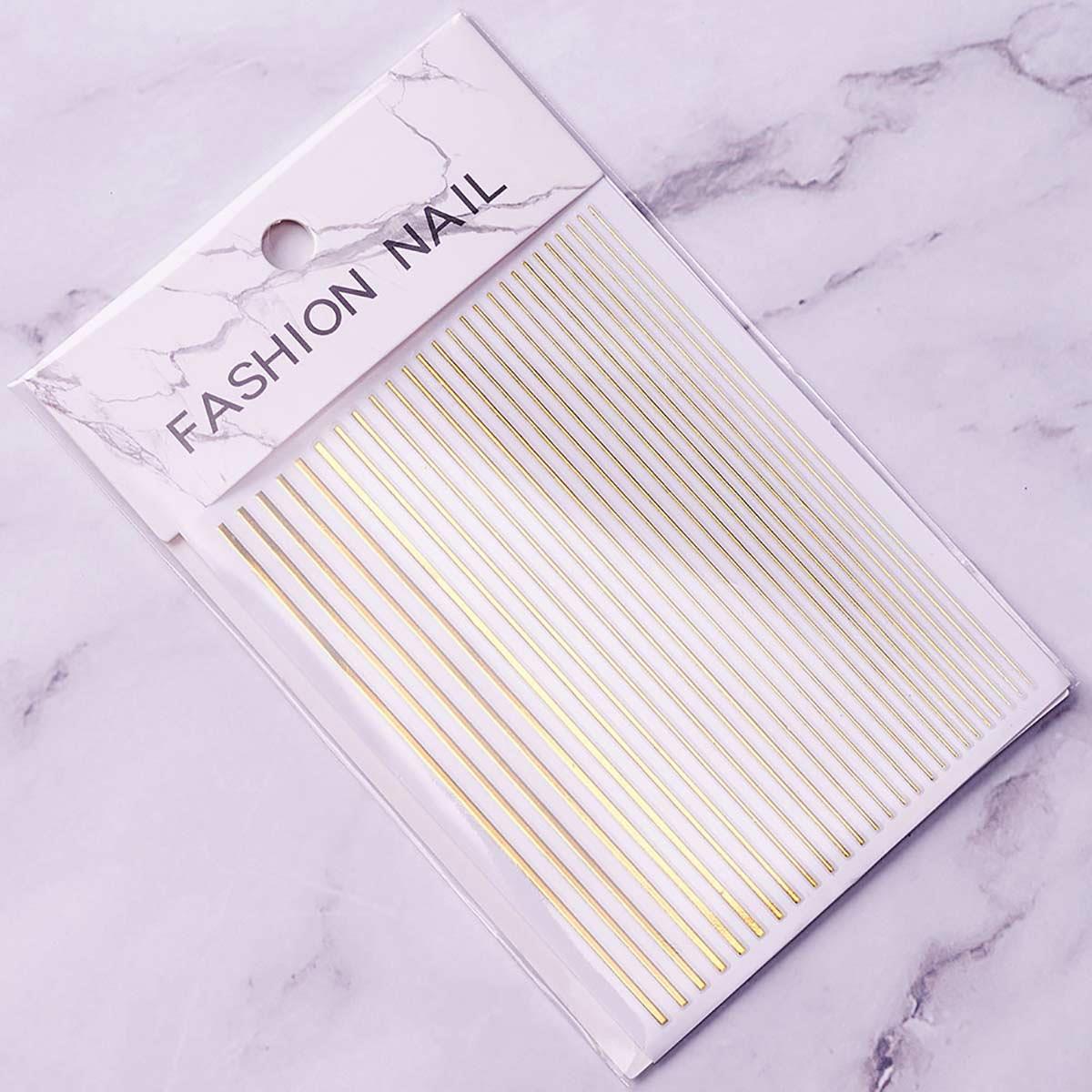 Adanil Nail Art Kendinden Yapışkanlı Şerit Sticker Altın - ADANİL-ŞERİT-STİCKER-ALTIN