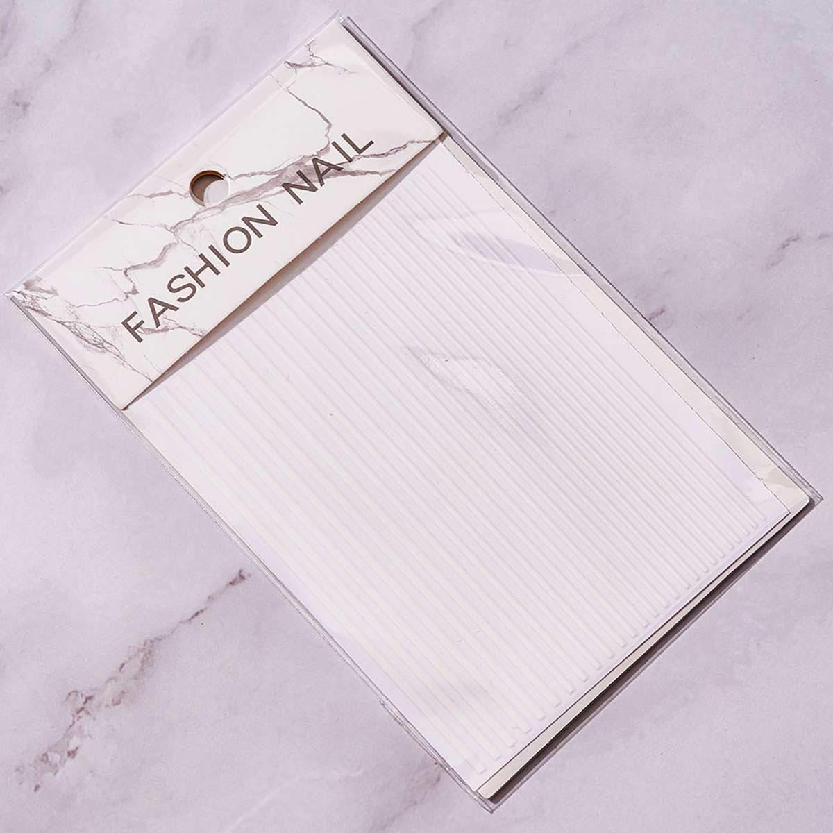 Adanil Nail Art Kendinden Yapışkanlı Şerit Sticker Beyaz - ADANİL-ŞERİT-STİCKER-BEYAZ