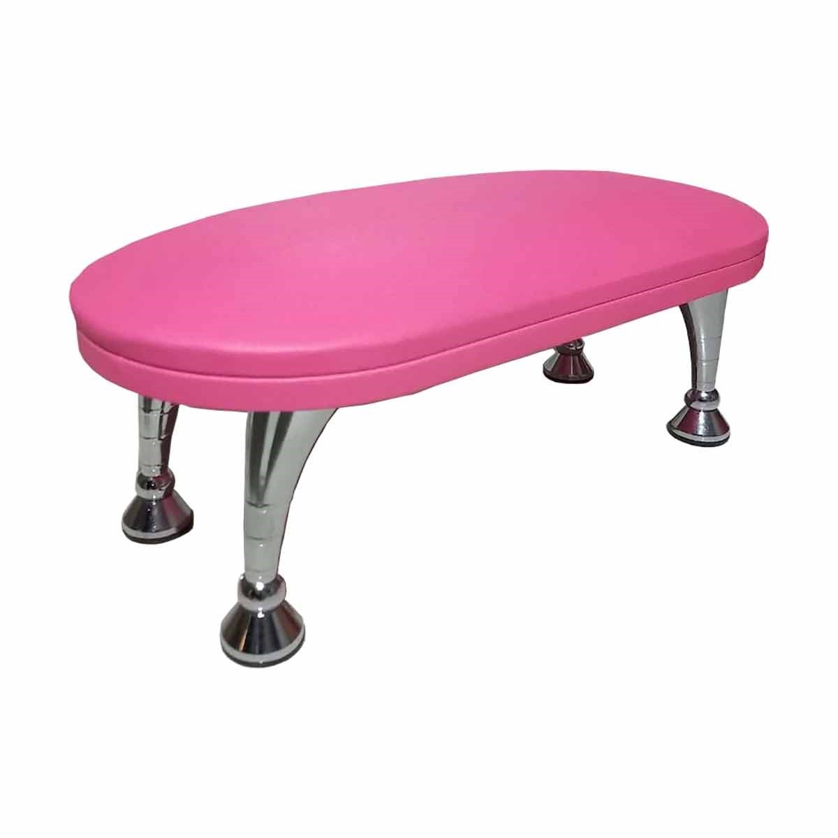ADANİL Pembe Manikür Sehpası Krom Ayaklı