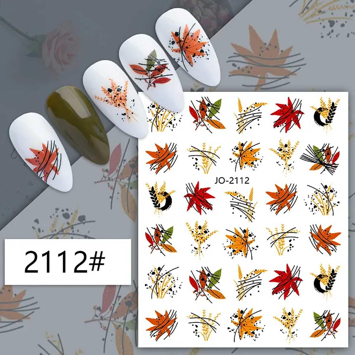 Adanil Sonbahar Yaprak Başak Sticker J0-2112 - ADANİL-STICKER-J0-2112