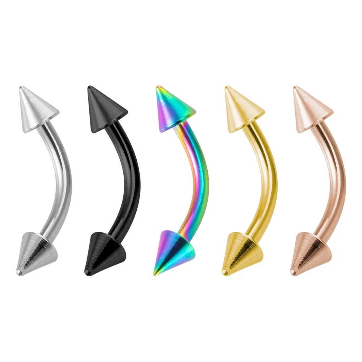 Adanil Üçgen Uçlu Yay Tırnak Piercingi Nail Art Süsleme Piercing 5 Adet Karışık Renk - ADANİL-TIRNAK-PIERCING-YAY-ÜÇGEN-MIX